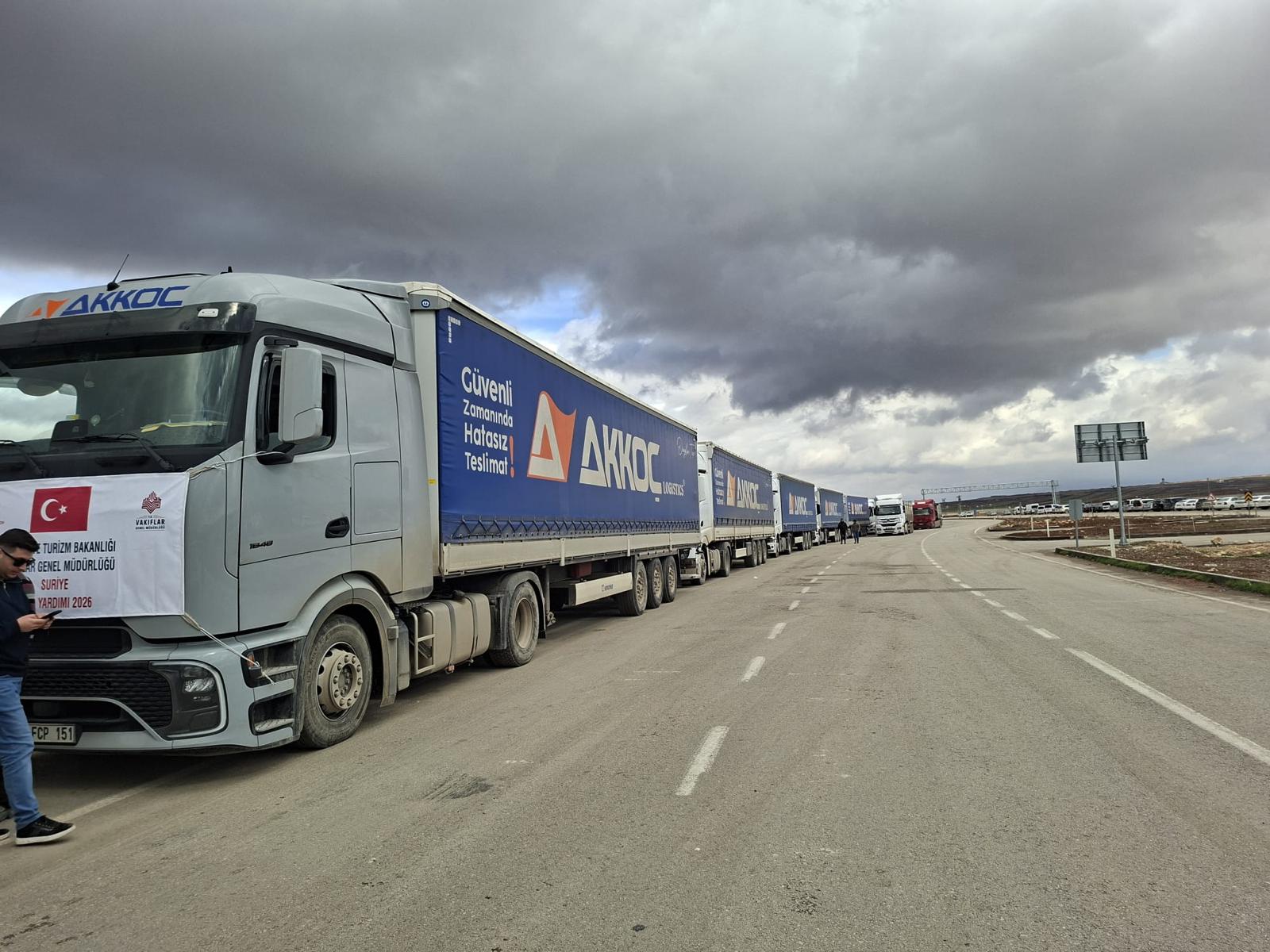 Vakıflar Genel Müdürlüğü Suriye yardım kolileri