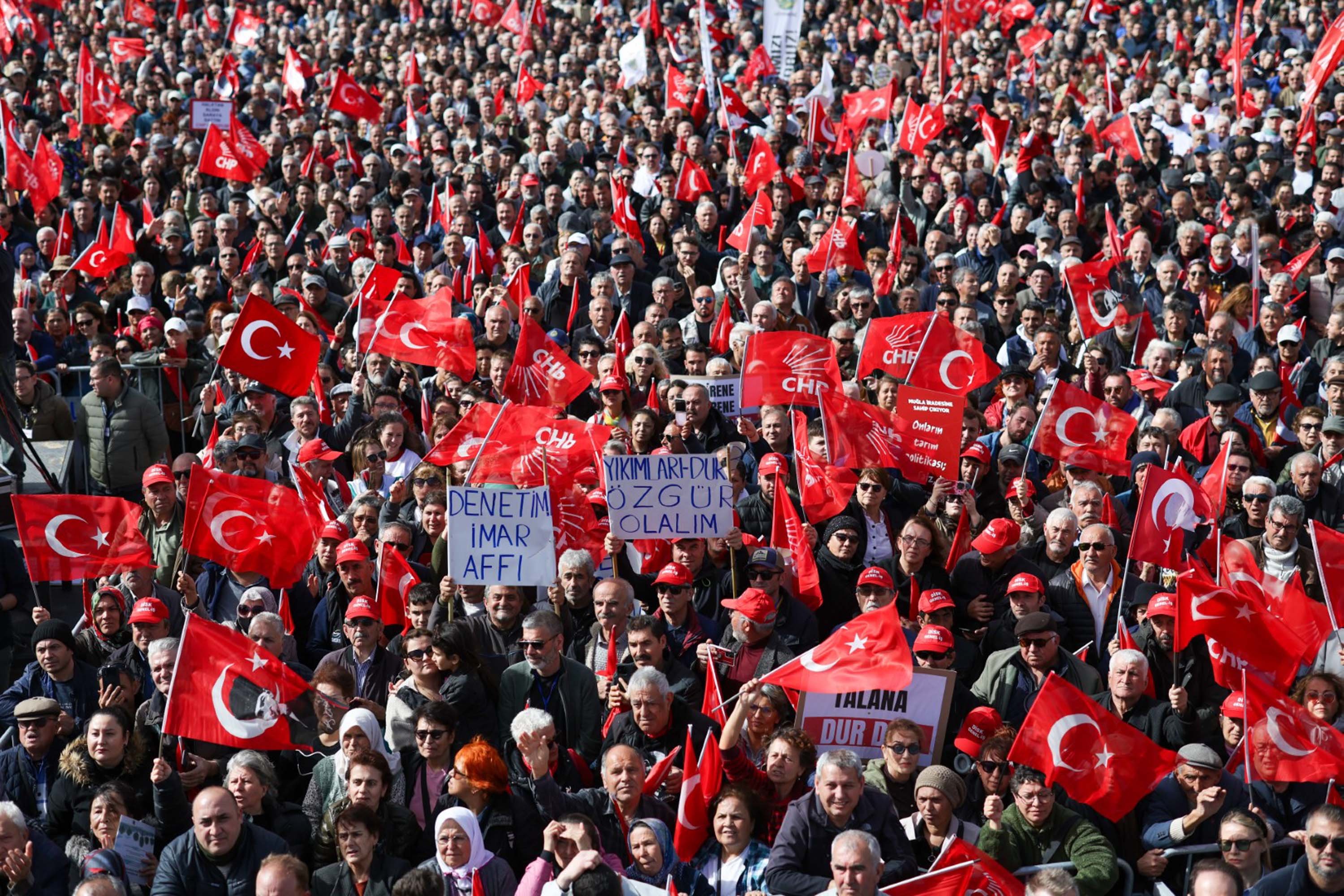 CHP Mitinginden Görüntüler