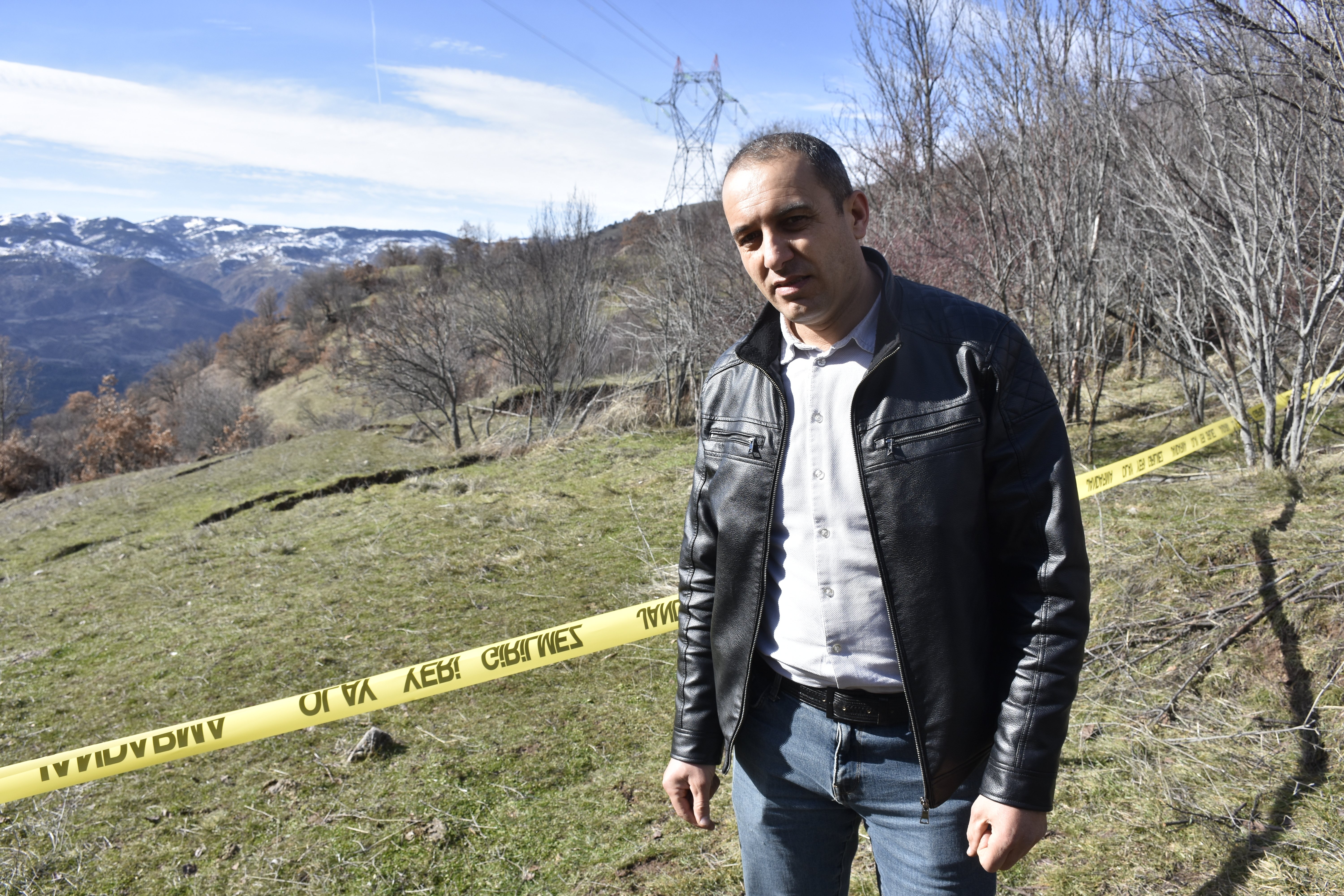 Heyelan bölgesinde endişeli vatandaşlar