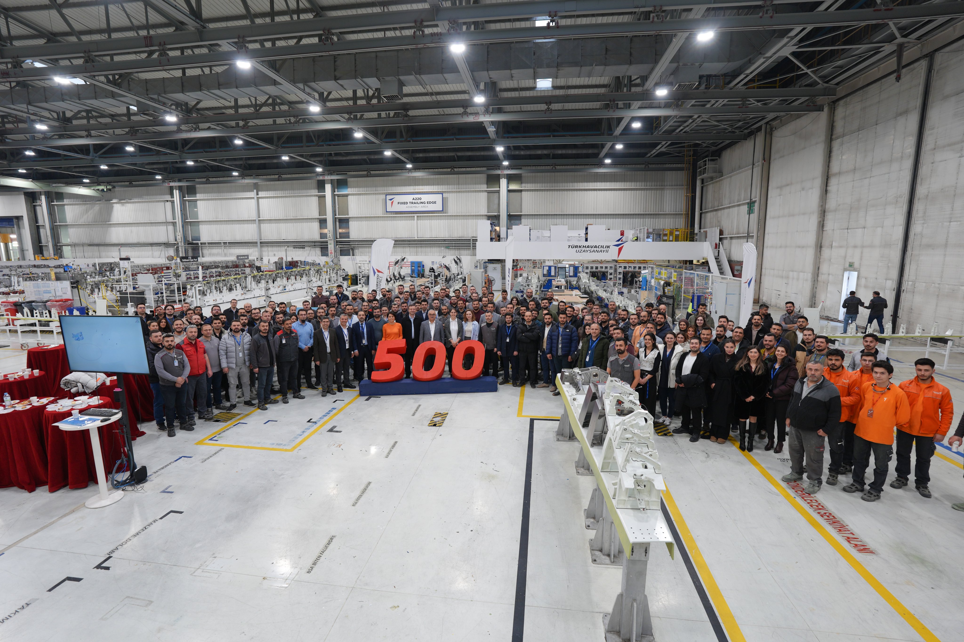 TUSAŞ Airbus A220 programı 500. teslimat