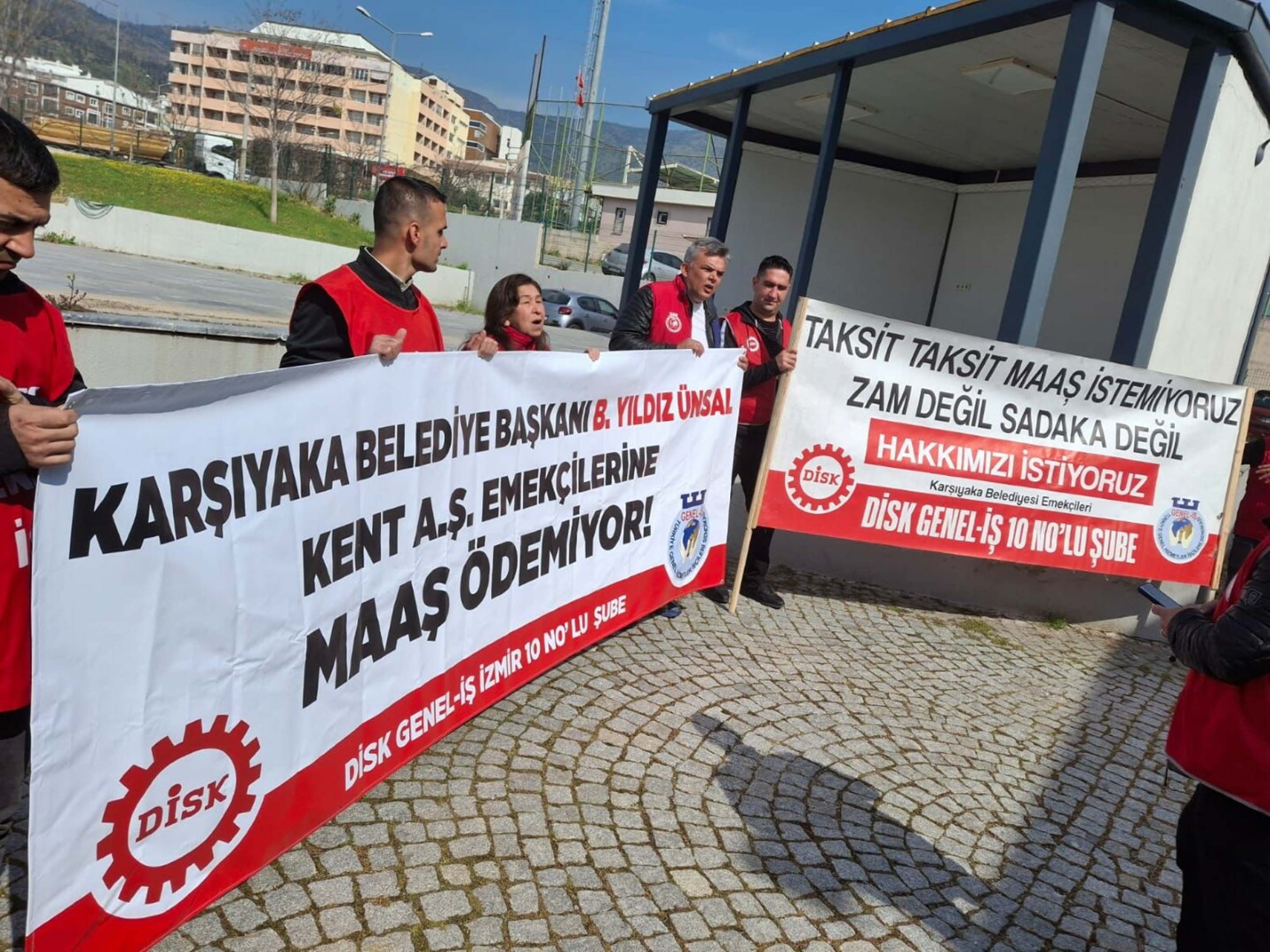 Karşıyaka Belediyesi işçi eylemi