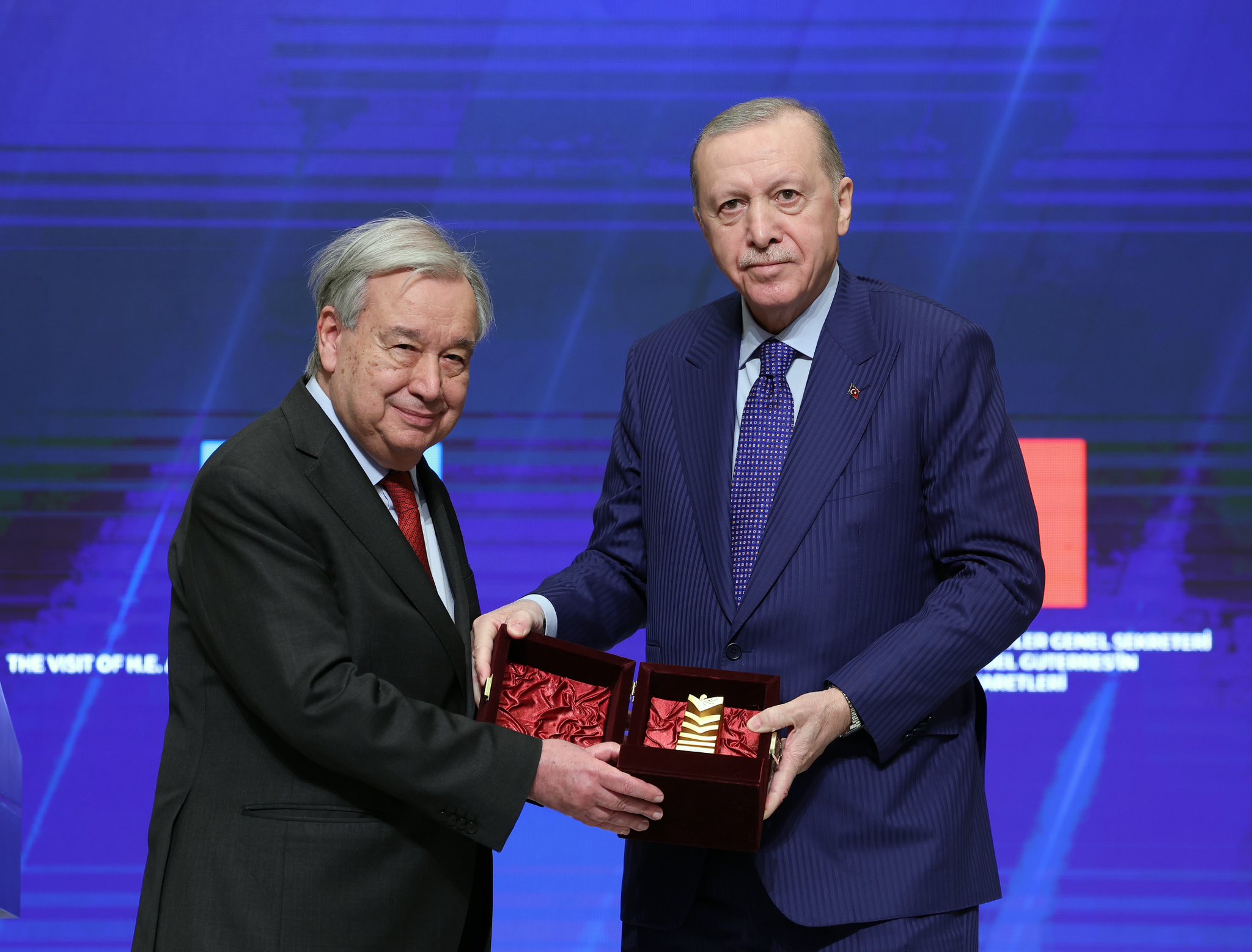 Cumhurbaşkanı Erdoğan BM Genel Sekreteri Guterres