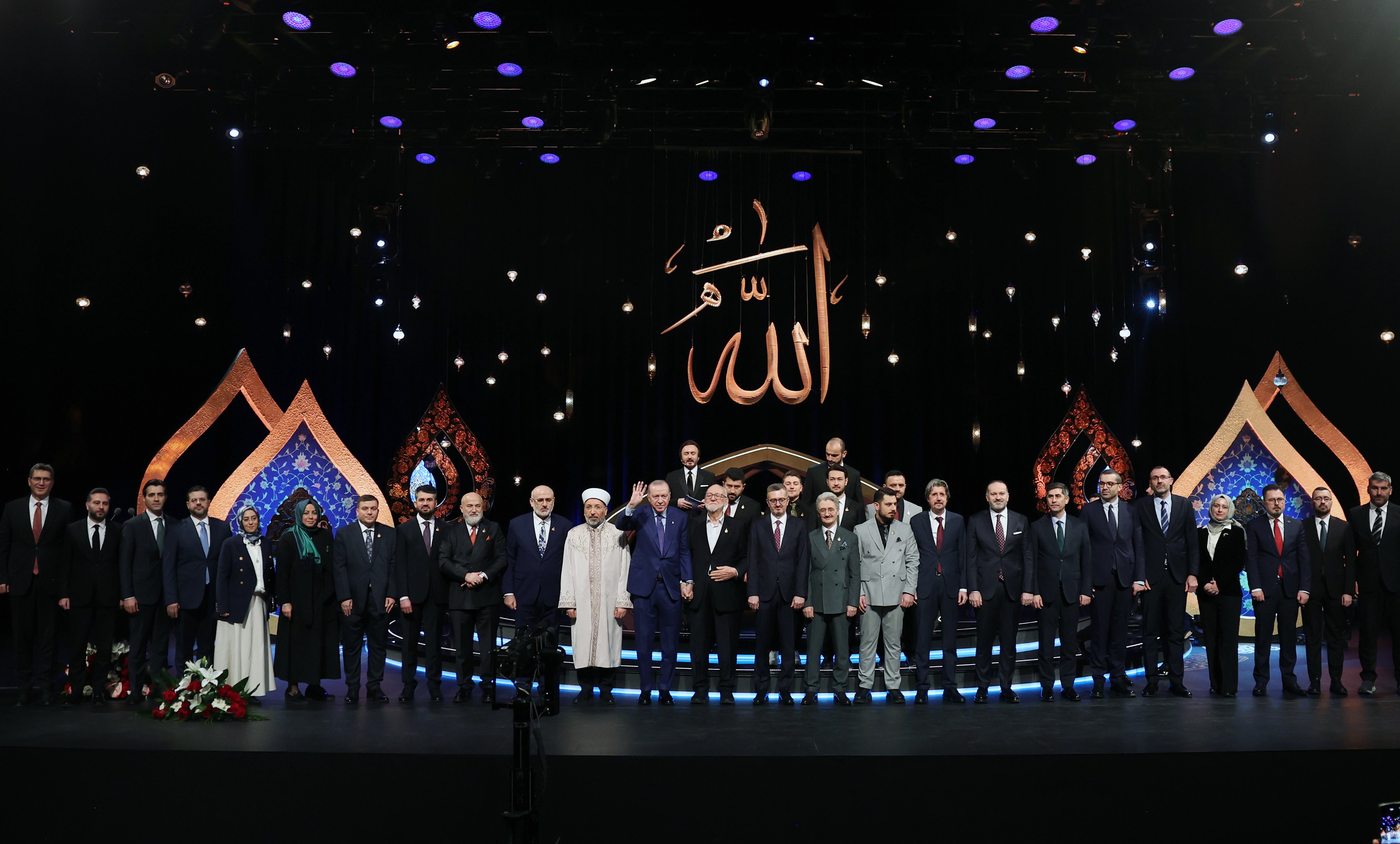 Cumhurbaşkanı Erdoğan törende konuşurken