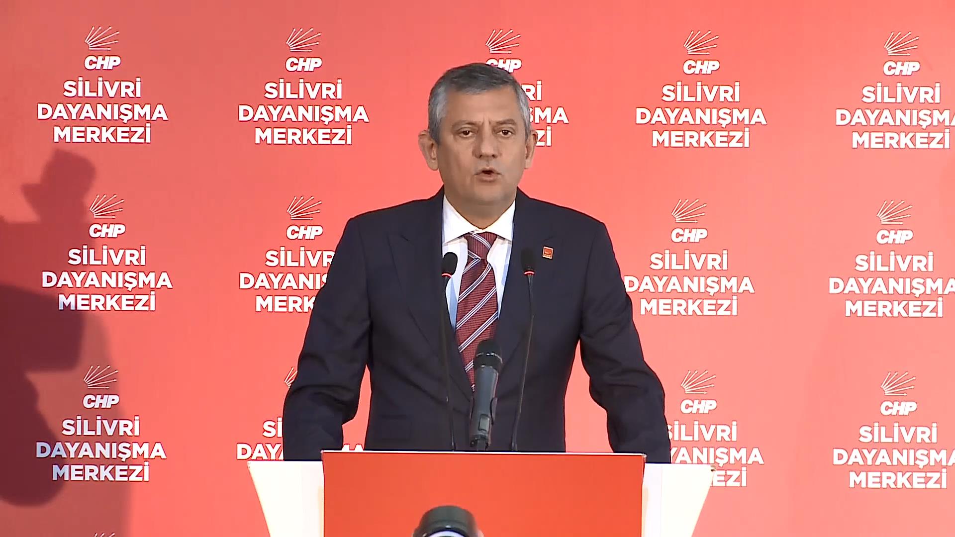 Özgür Özel Silivri CHP toplantısı