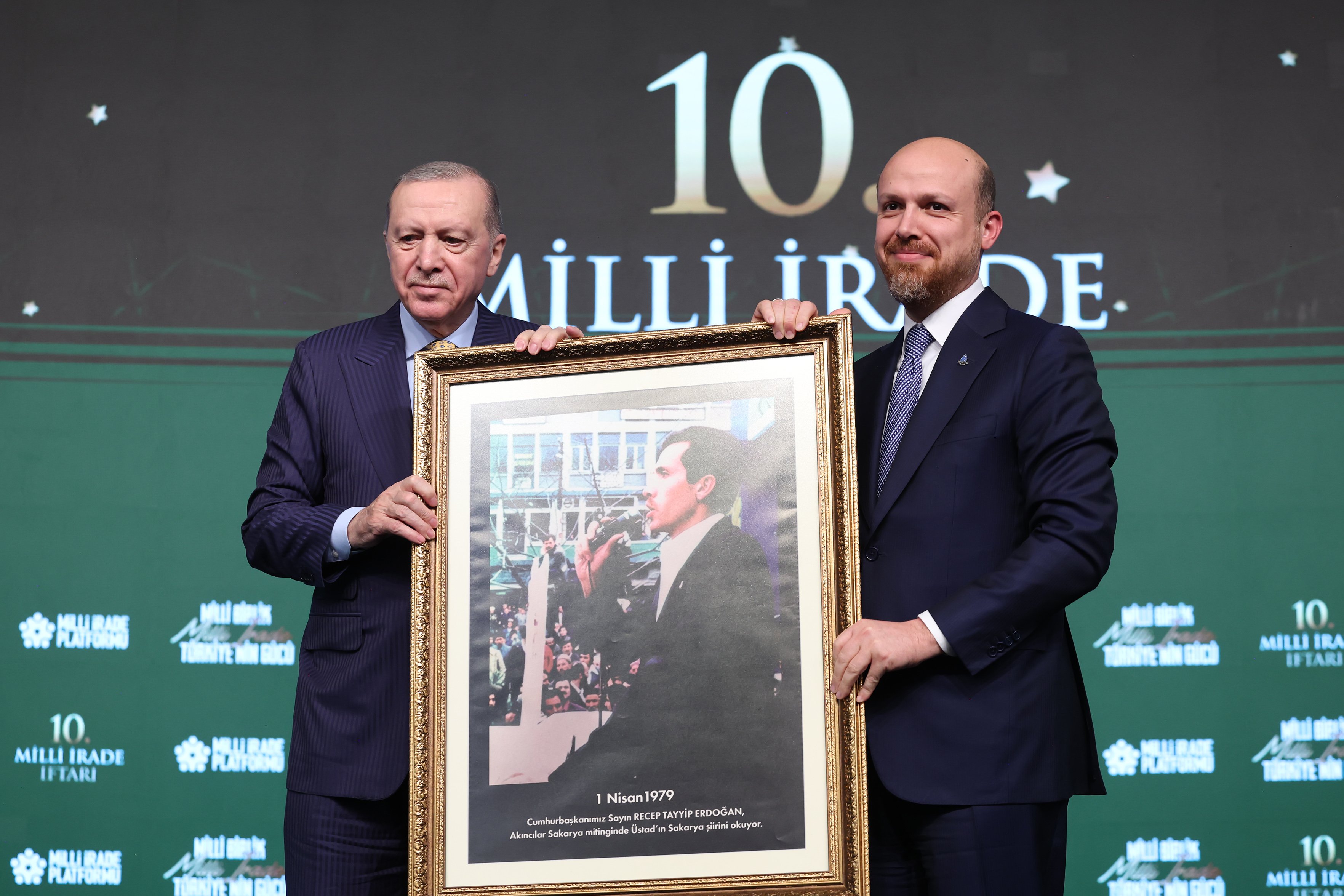 Cumhurbaşkanı Erdoğan konuşmasını tamamlıyor