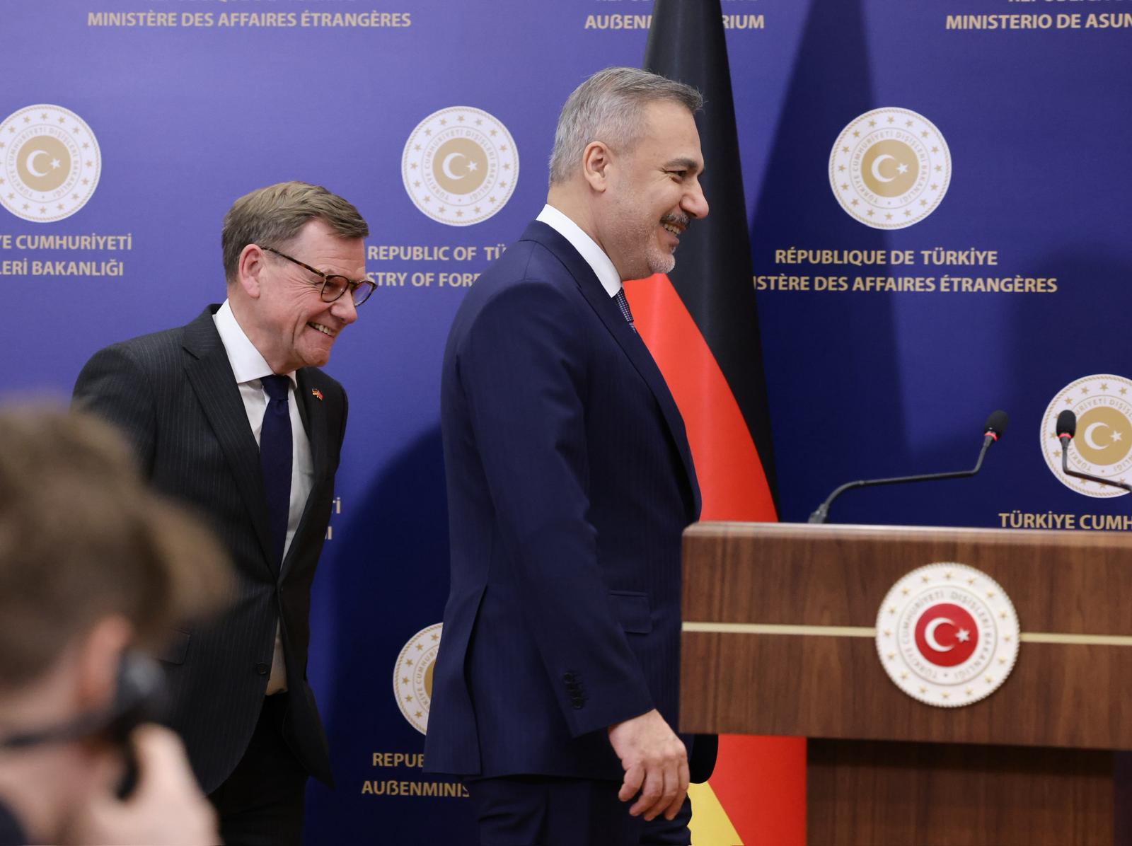 Hakan Fidan ve Johann Wadephul