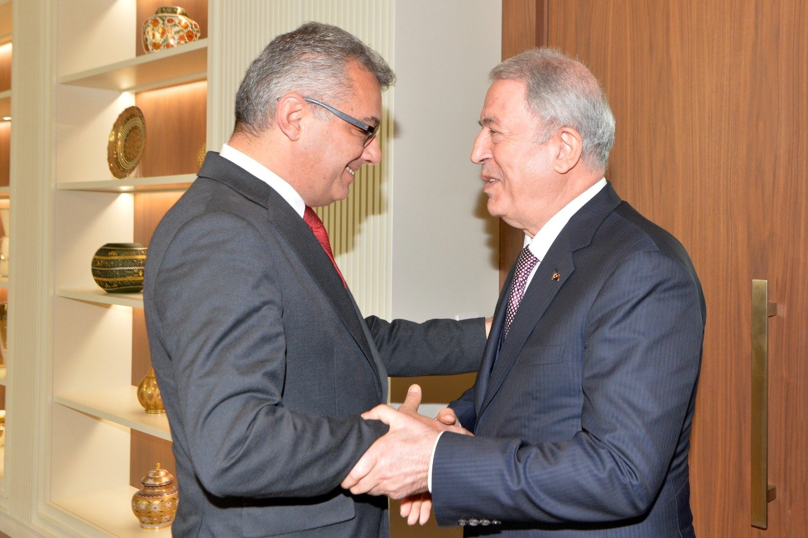 KKTC Cumhurbaşkanı Erhürman TBMM Milli Savunma Komisyonu Başkanı Akar