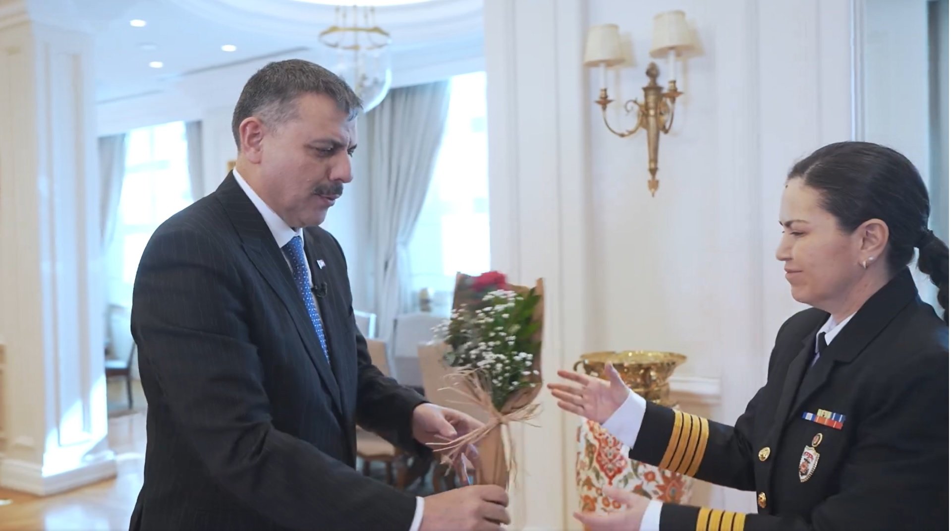 İçişleri Bakanı Mustafa Çiftçi Kadın Personelleri Kabul Etti