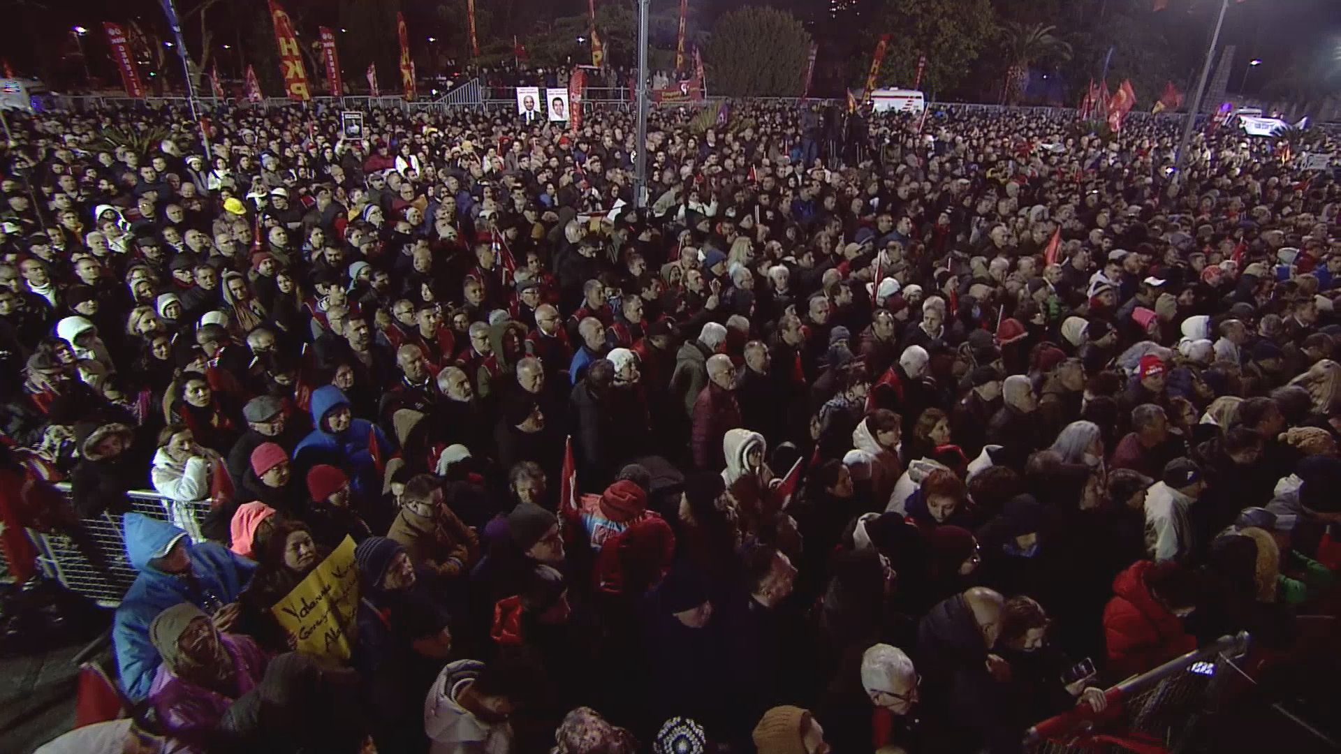 CHP Saraçhane Mitingi Kalabalık