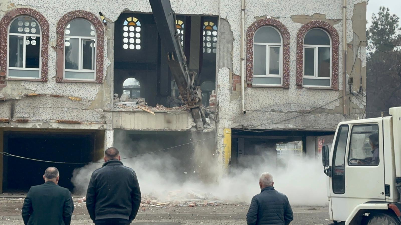 Malatya cami yıkımı sonrası