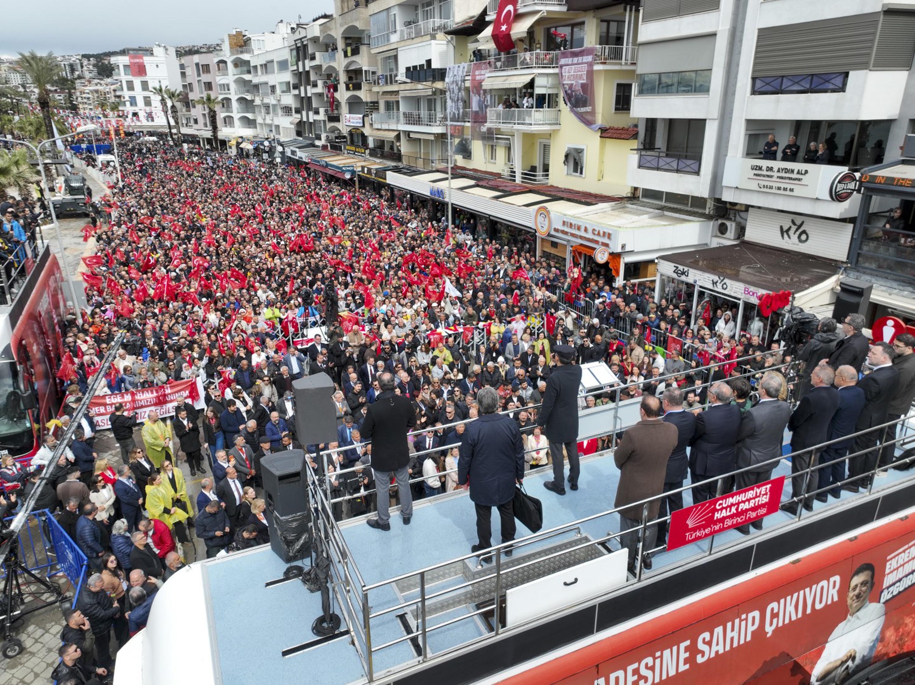 CHP Mitinginden Görüntü