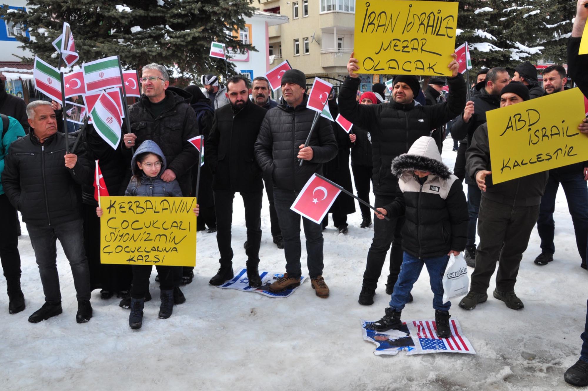 Kars protestosu katılımcılar