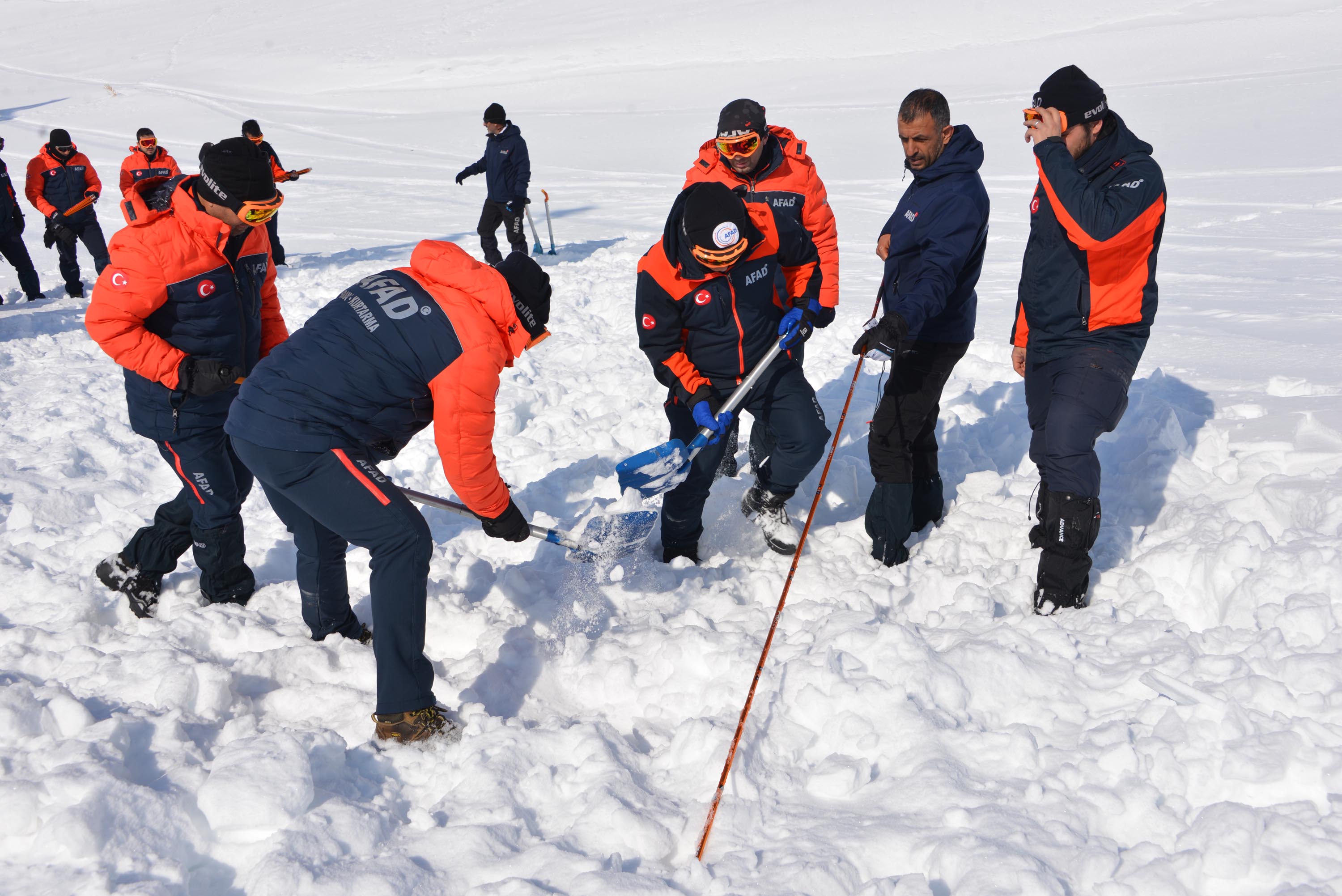 AFAD teknisyenleri tatbikat sonrası