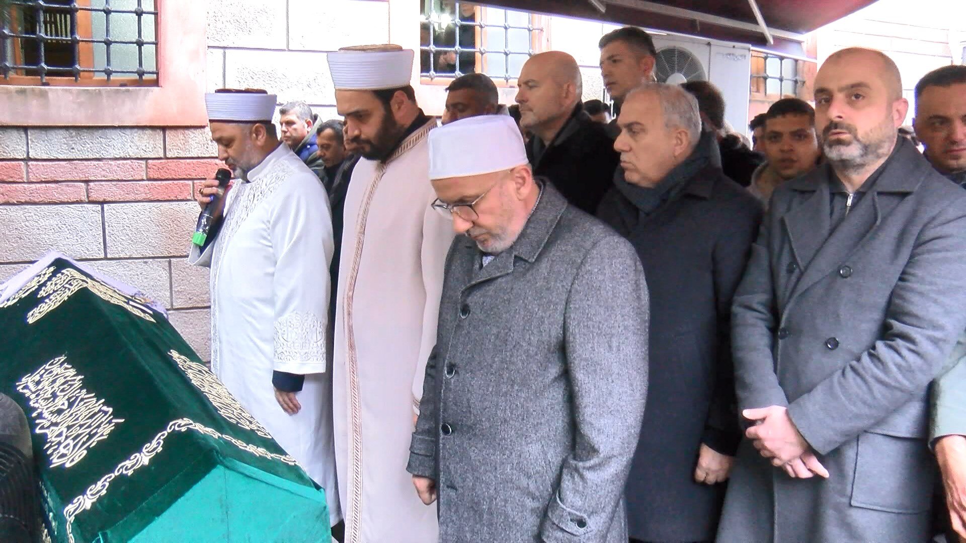 Cenaze töreninden görüntüler