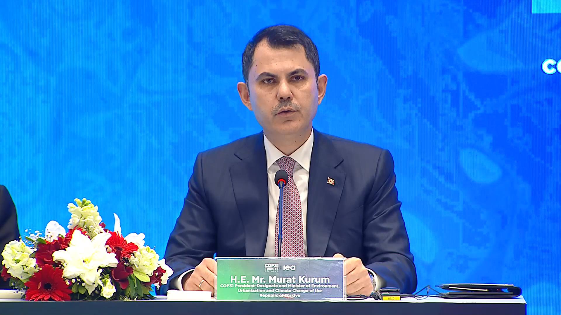 Bakan Murat Kurum COP31 Basın Toplantısı