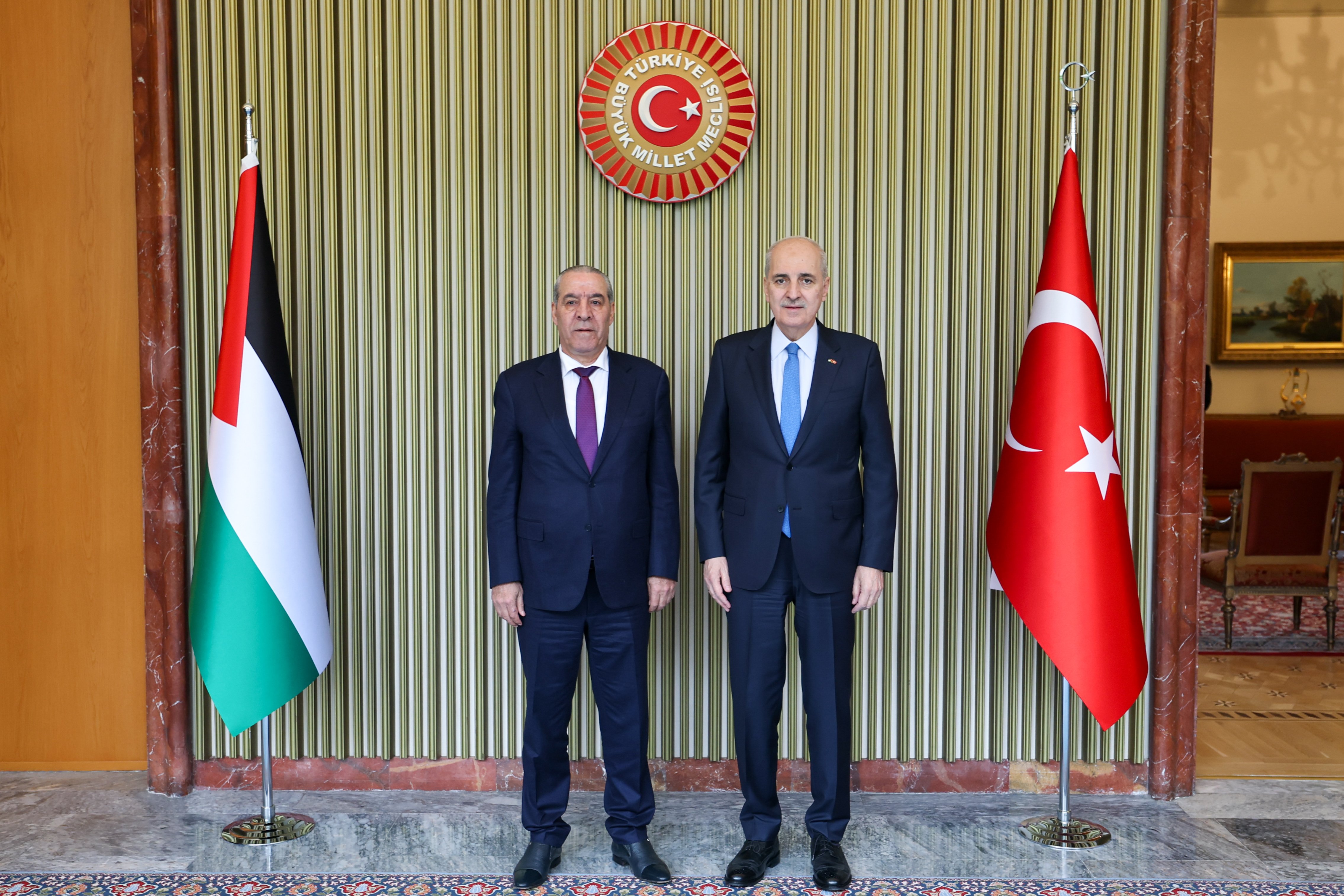 Numan Kurtulmuş Filistin heyeti ile toplantı