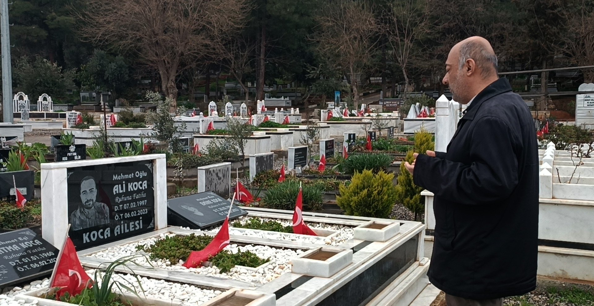 Depremzedeler Mezar Ziyareti İslahiye