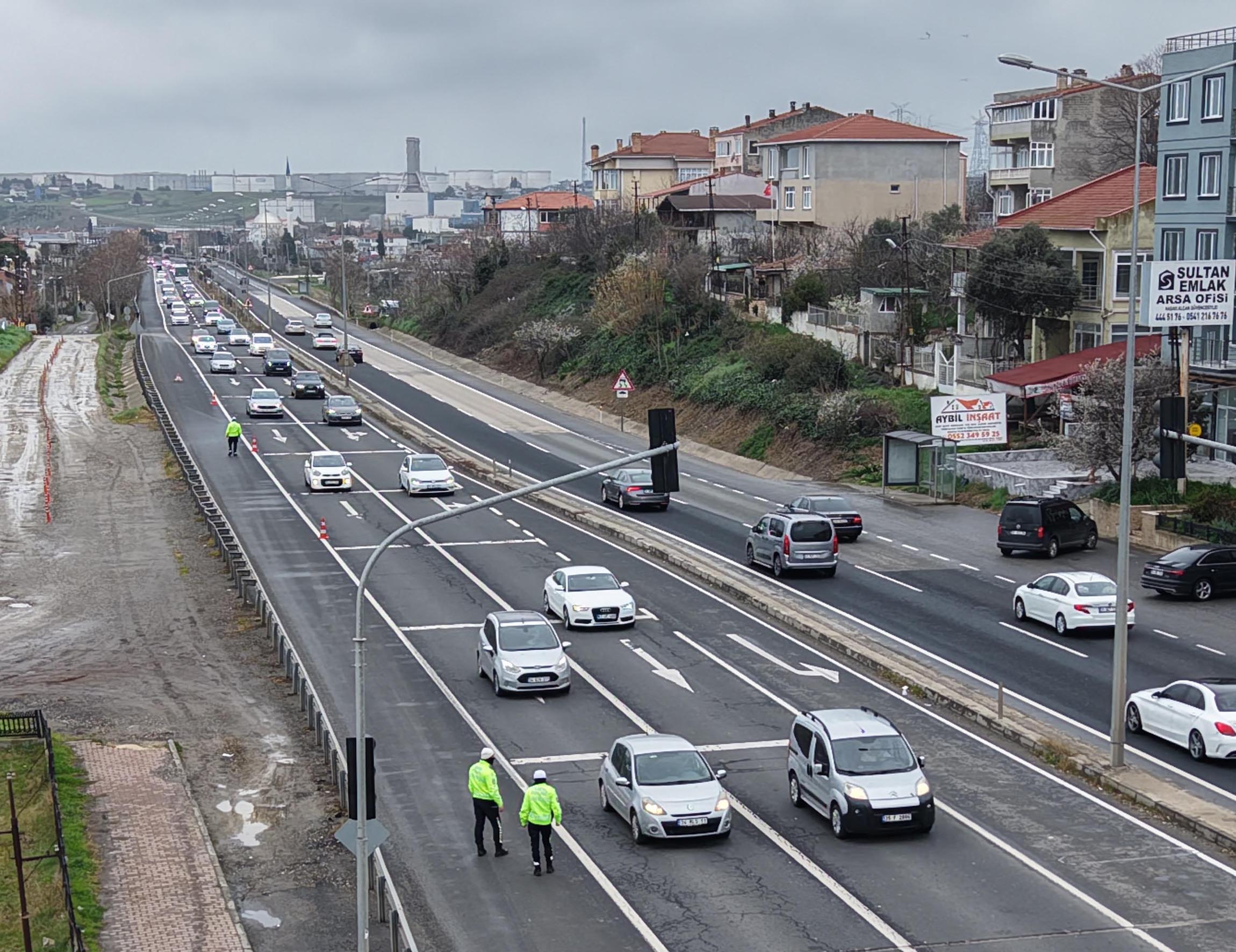 Tekirdağ İstanbul karayolu trafik