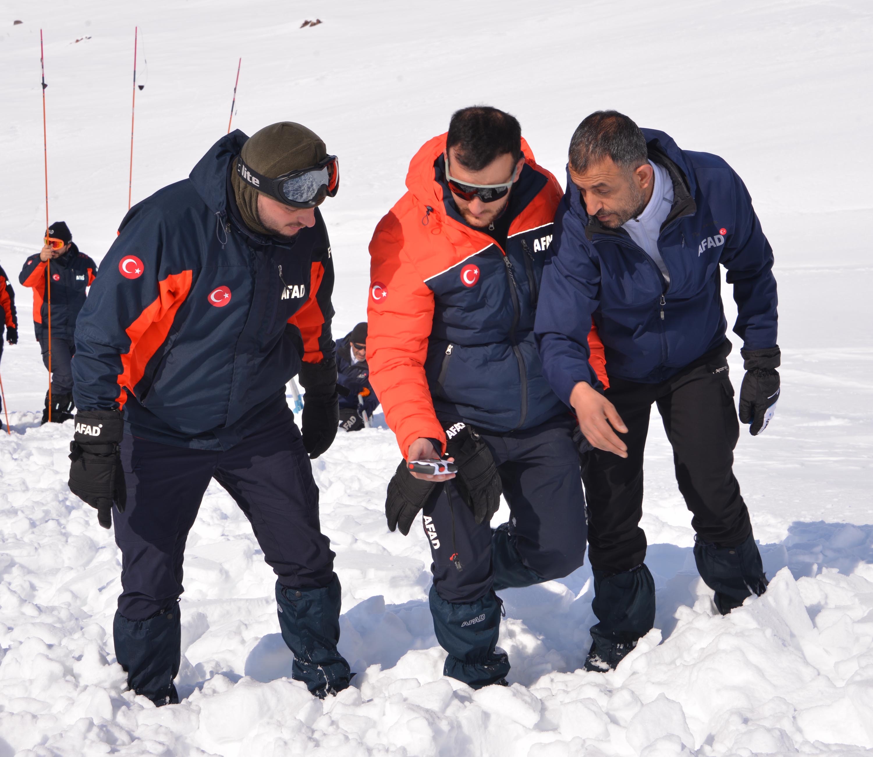 Çığ tatbikatından genel görünüm