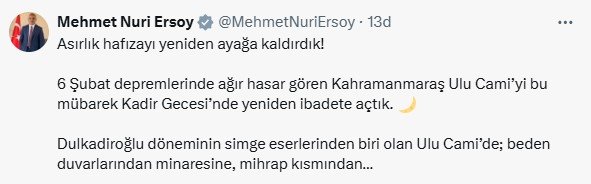 Kahramanmaraş Ulu Cami Restorasyon