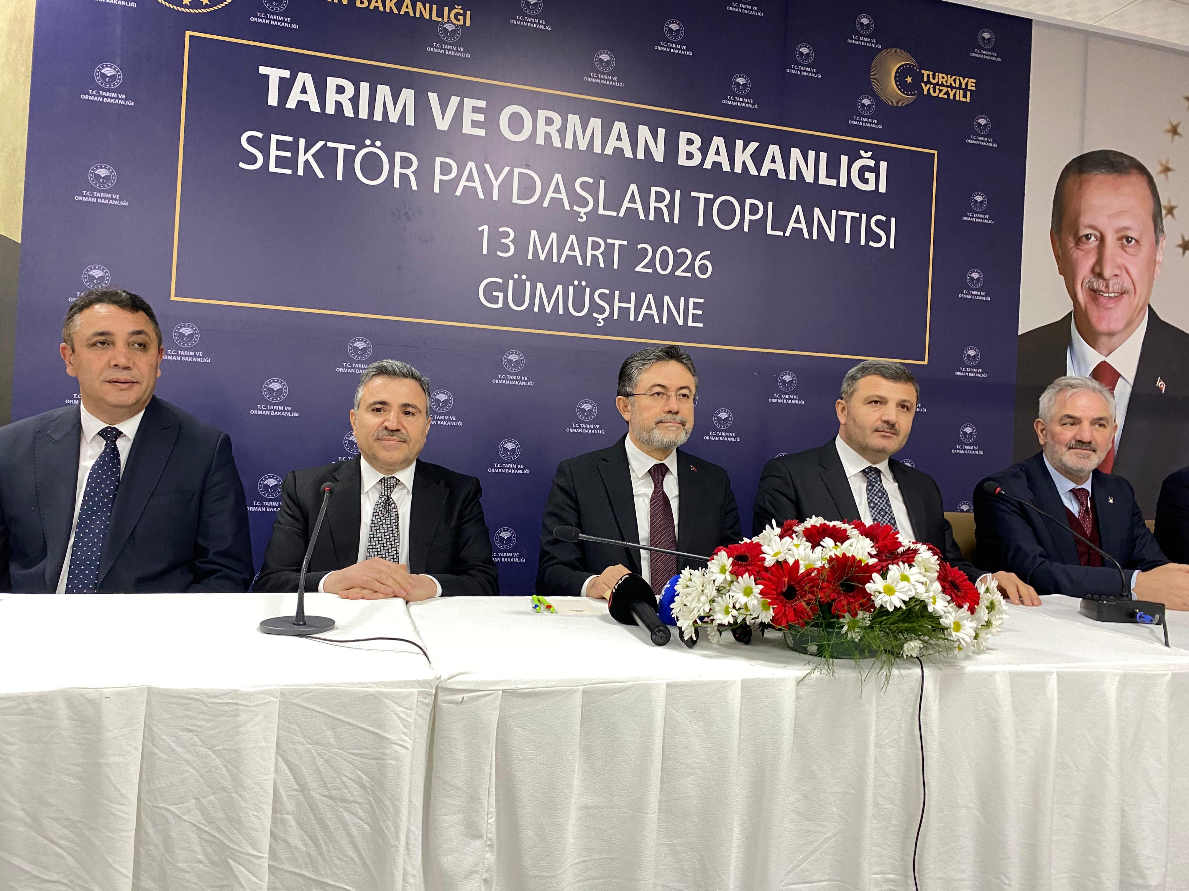 Tarım ve Orman Bakanı İbrahim Yumaklı Gümüşhane