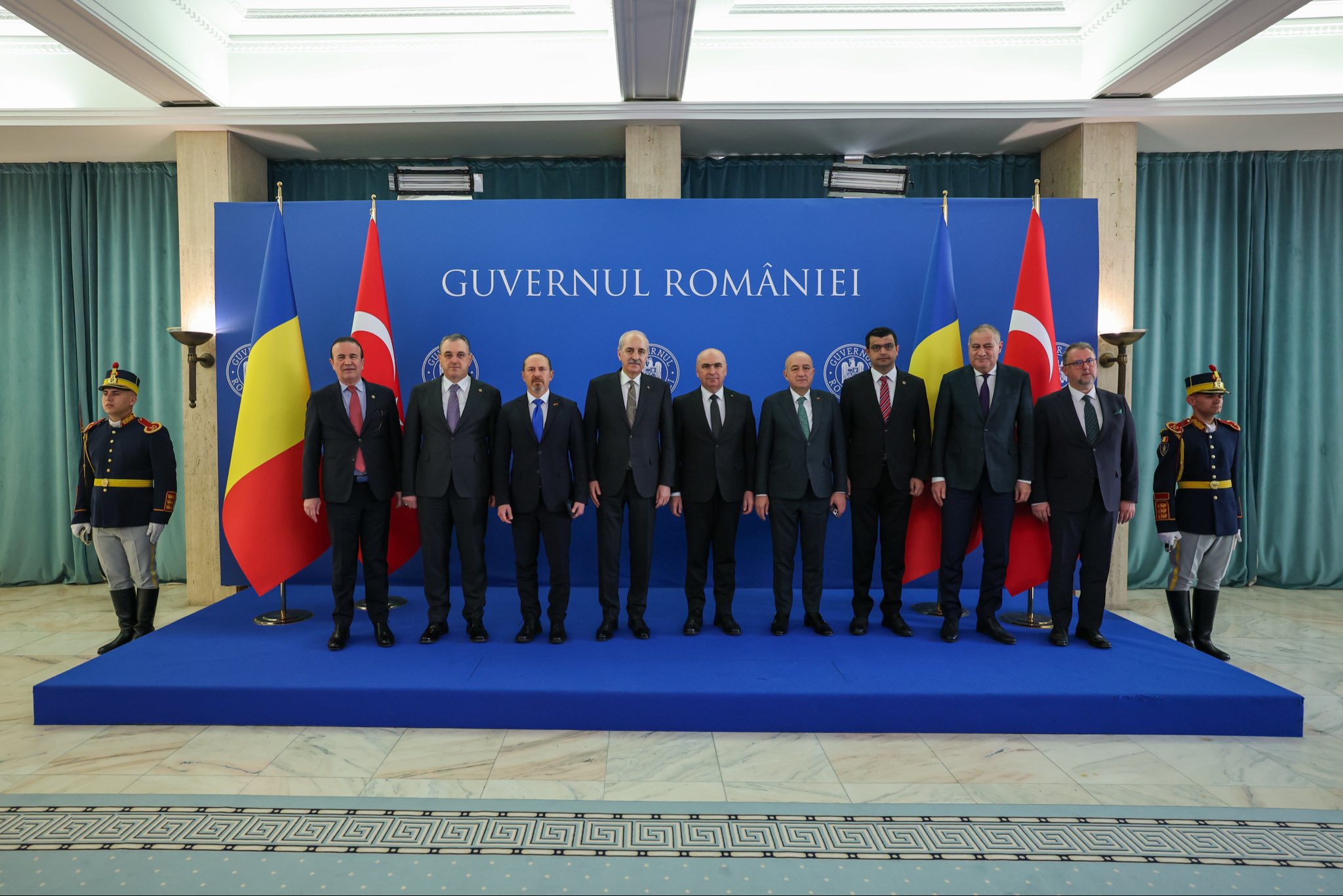 TBMM Başkanı Numan Kurtulmuş Romanya görüşmesi