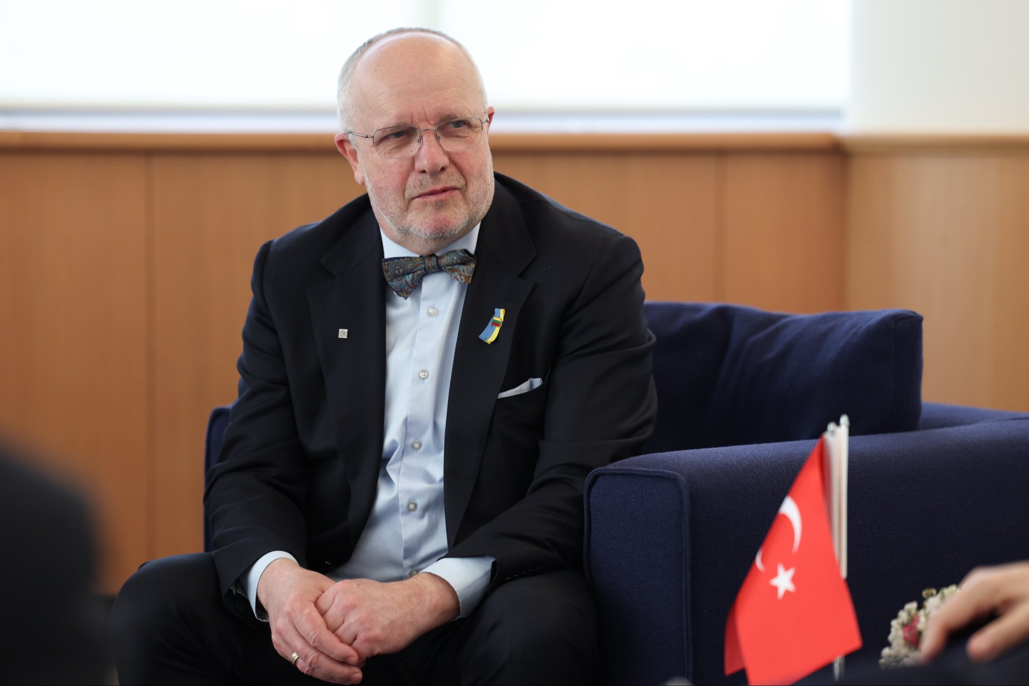 Numan Kurtulmuş ve Juozas Olekas diplomatik görüşme