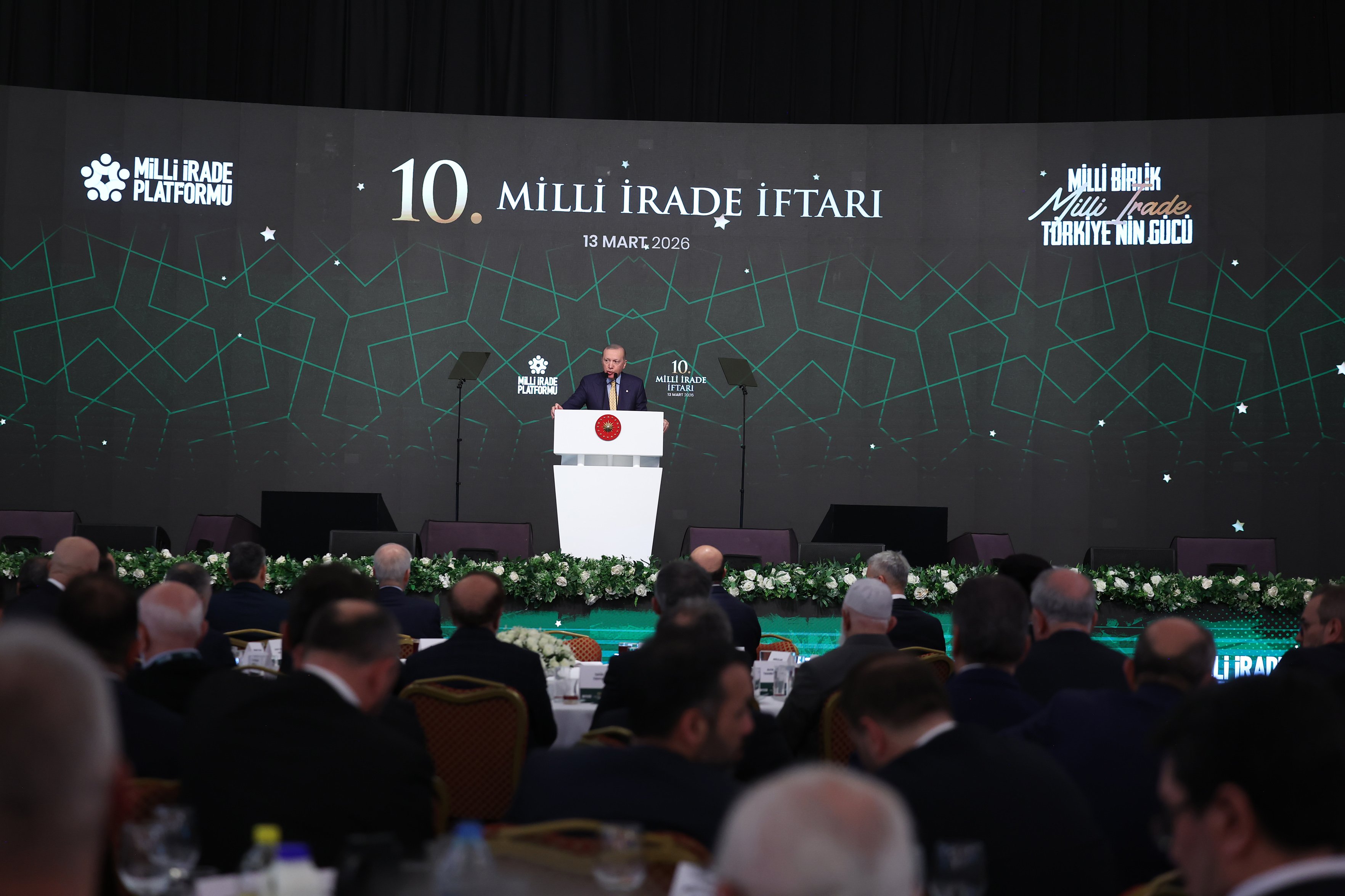 Cumhurbaşkanı Erdoğan Milli İrade Platformu İftarında