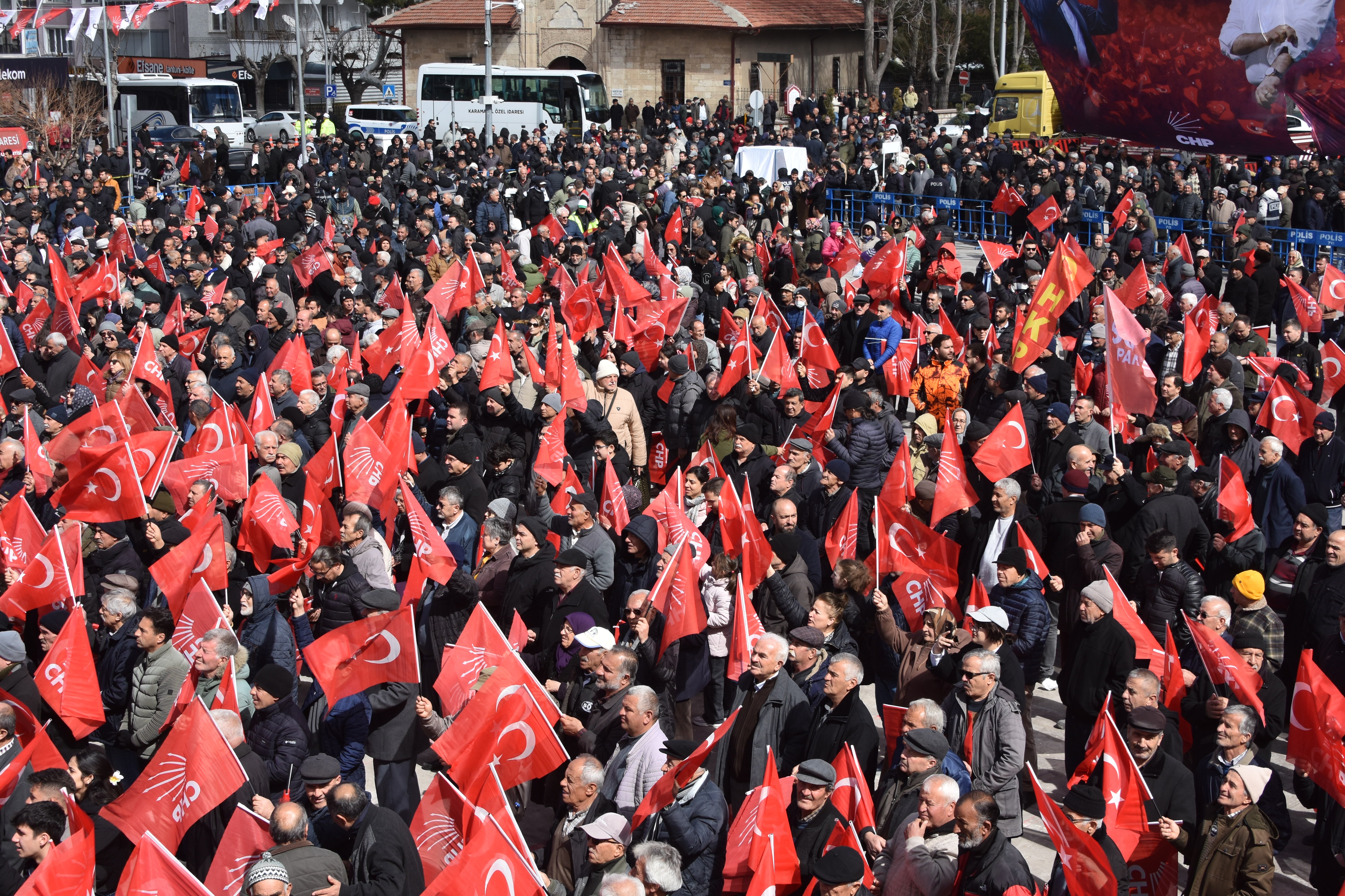 CHP Karaman Mitingi Kalabalık