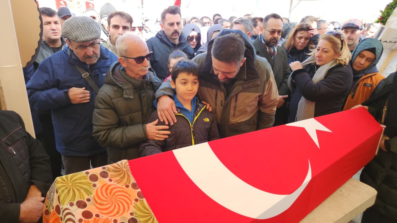 Fatma Nur Çelik oğlu cenaze töreni