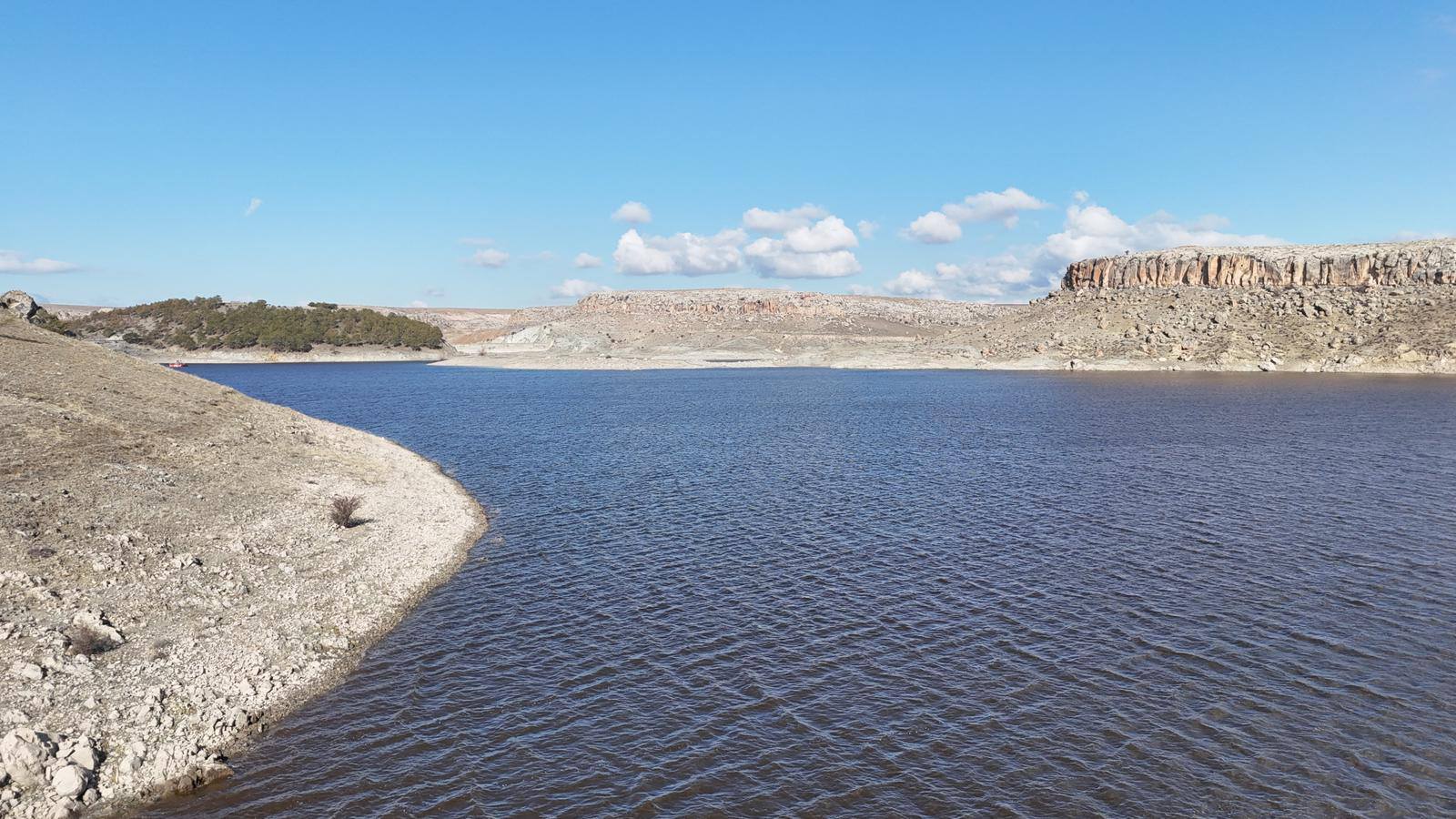 Mamasın Barajı su seviyesi artışı