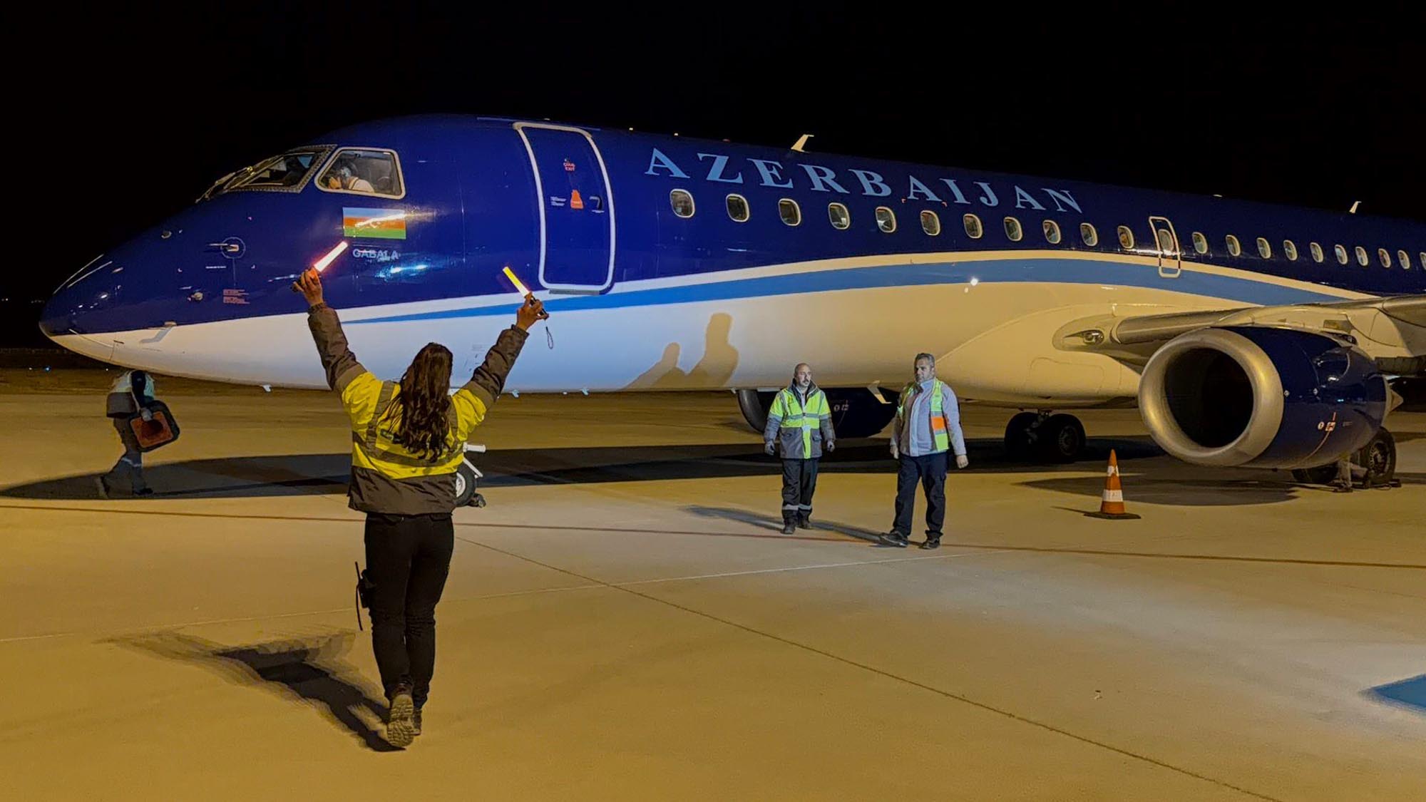 Nahçıvan uçağı Iğdır Havalimanı