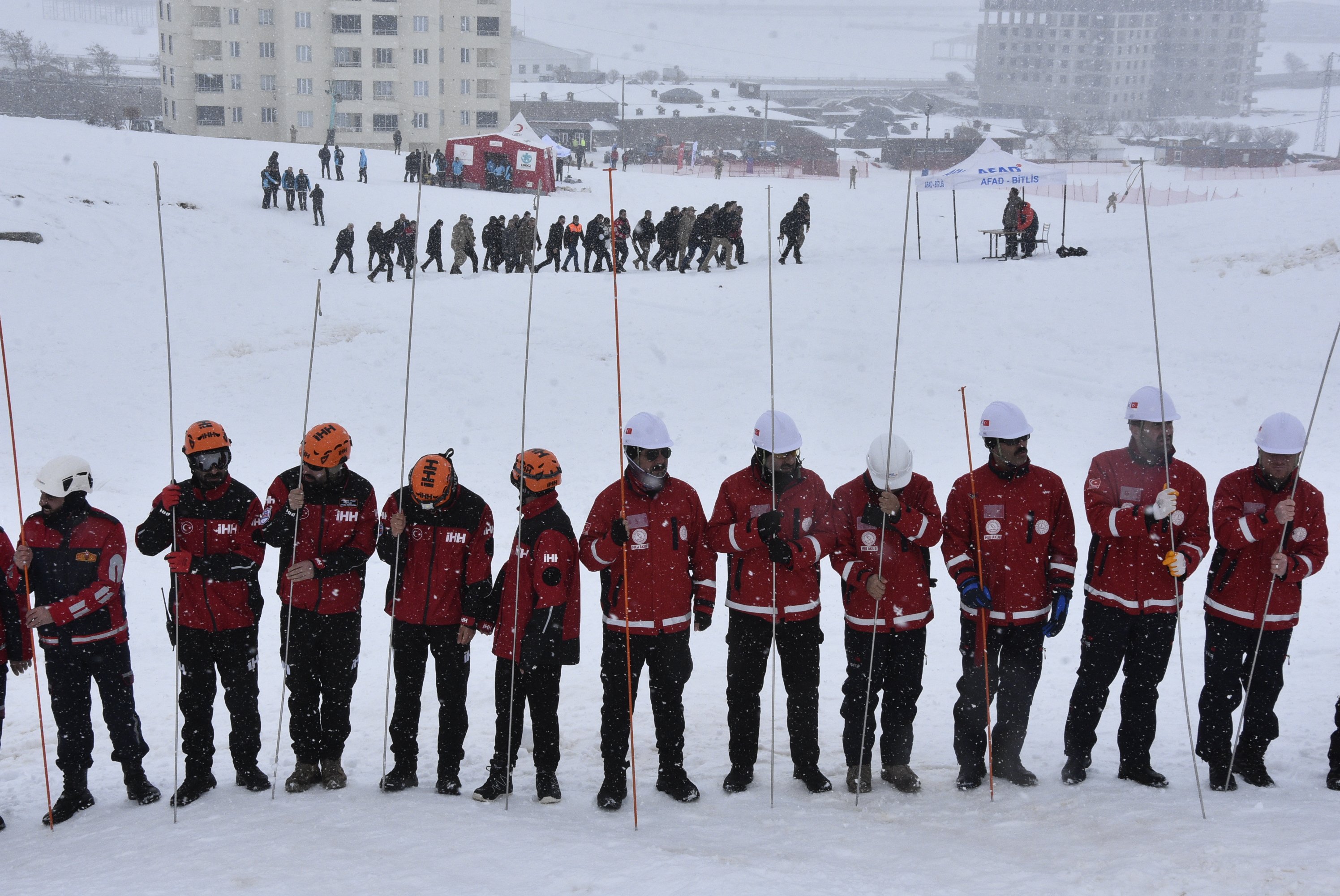 Bitlis Çığ Tatbikatı Arama Kurtarma
