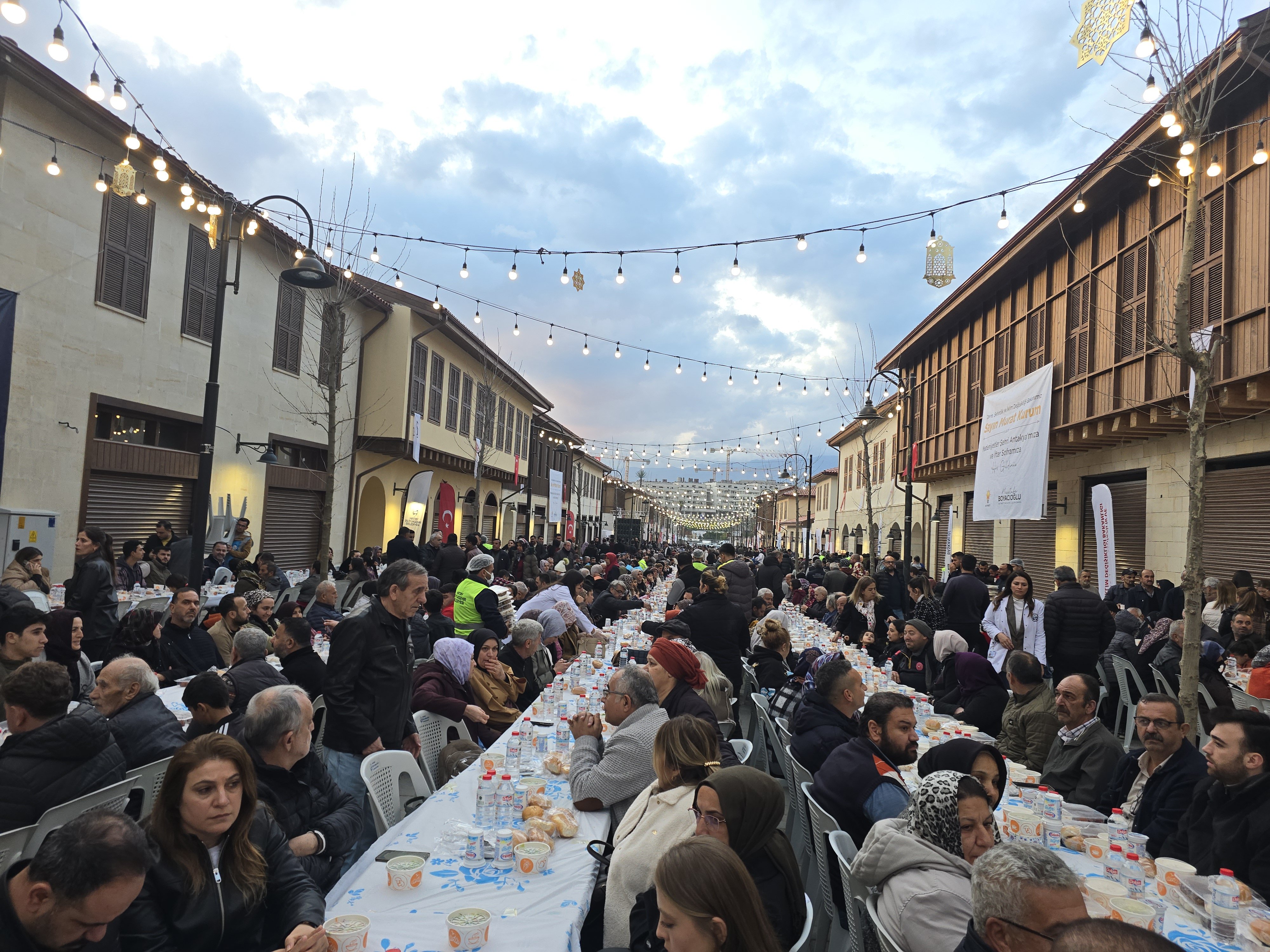 Hatay iftar programından genel görünüm