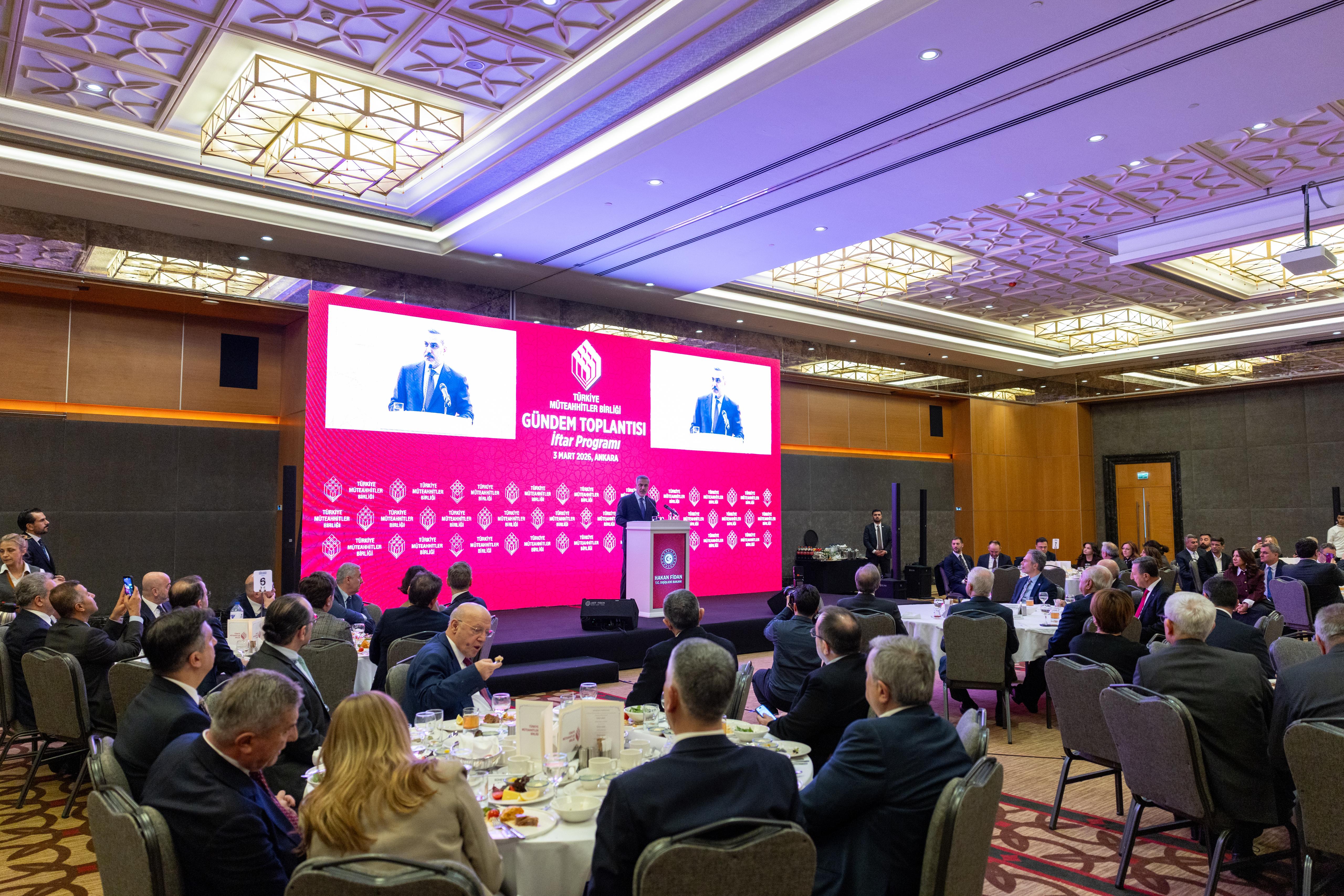 Hakan Fidan Türkiye Müteahhitler Birliği Konuşması