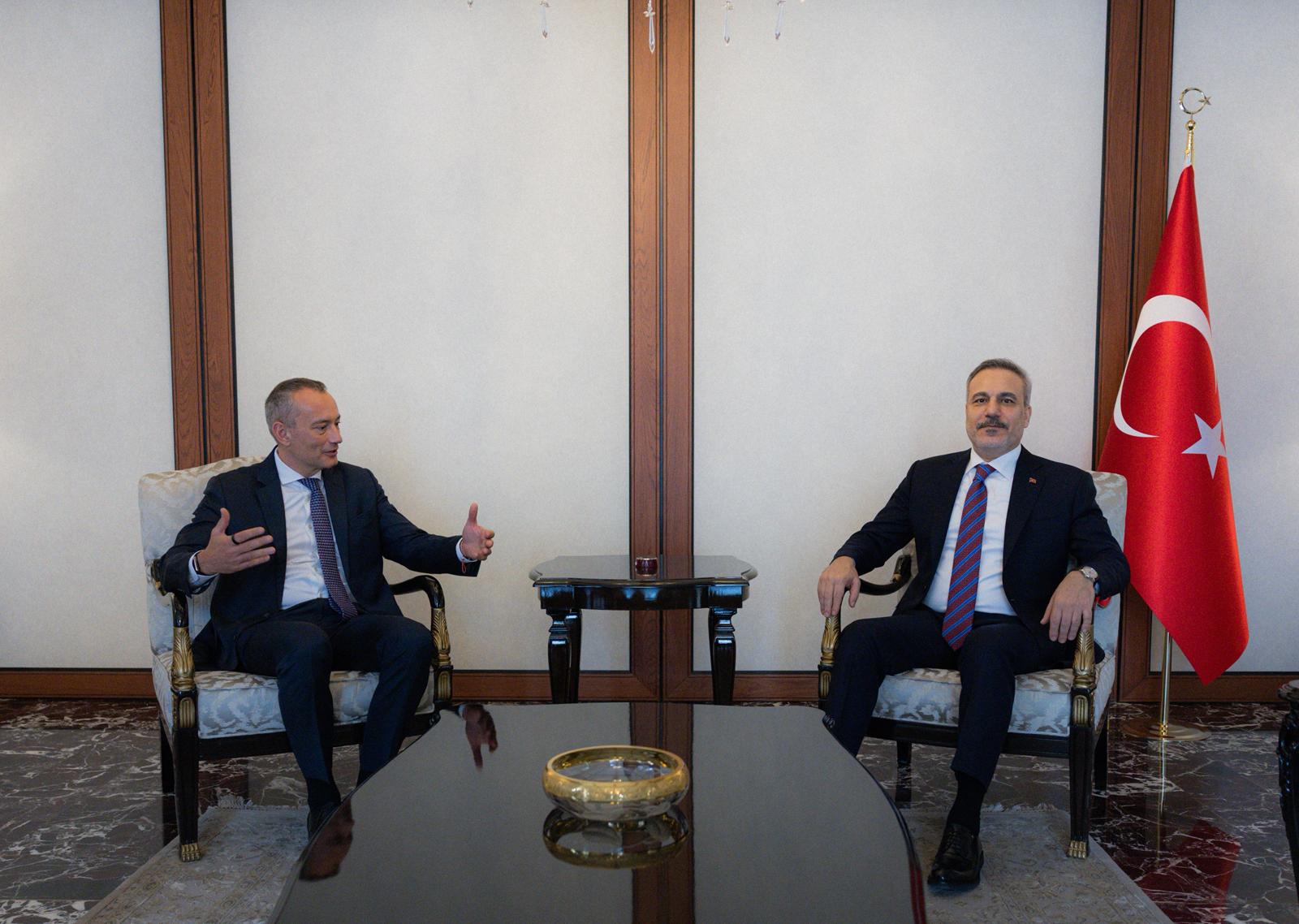 Dışişleri Bakanı Fidan Mladenov görüşmesi fotoğraf