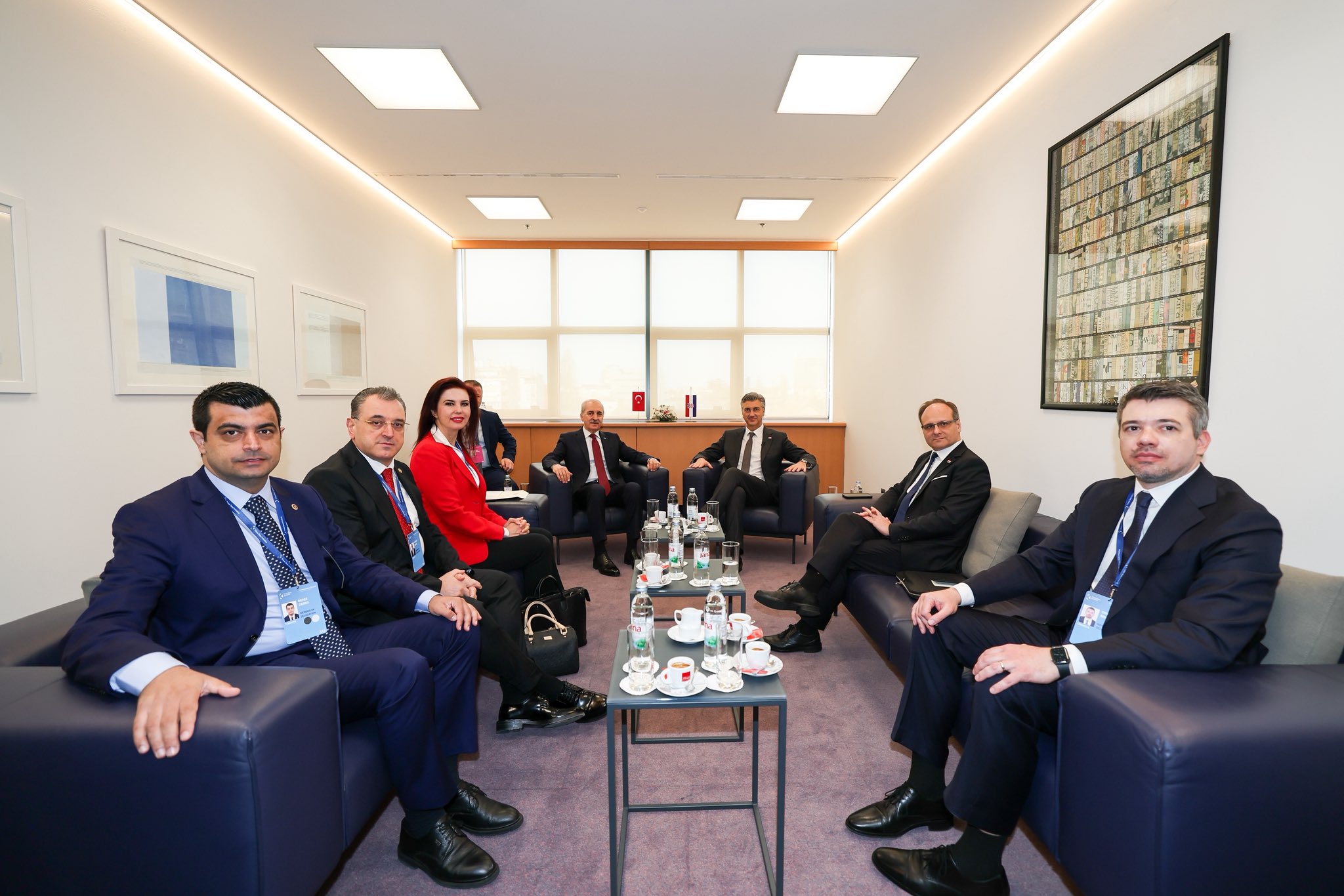 TBMM Başkanı Numan Kurtulmuş Zagreb temasları