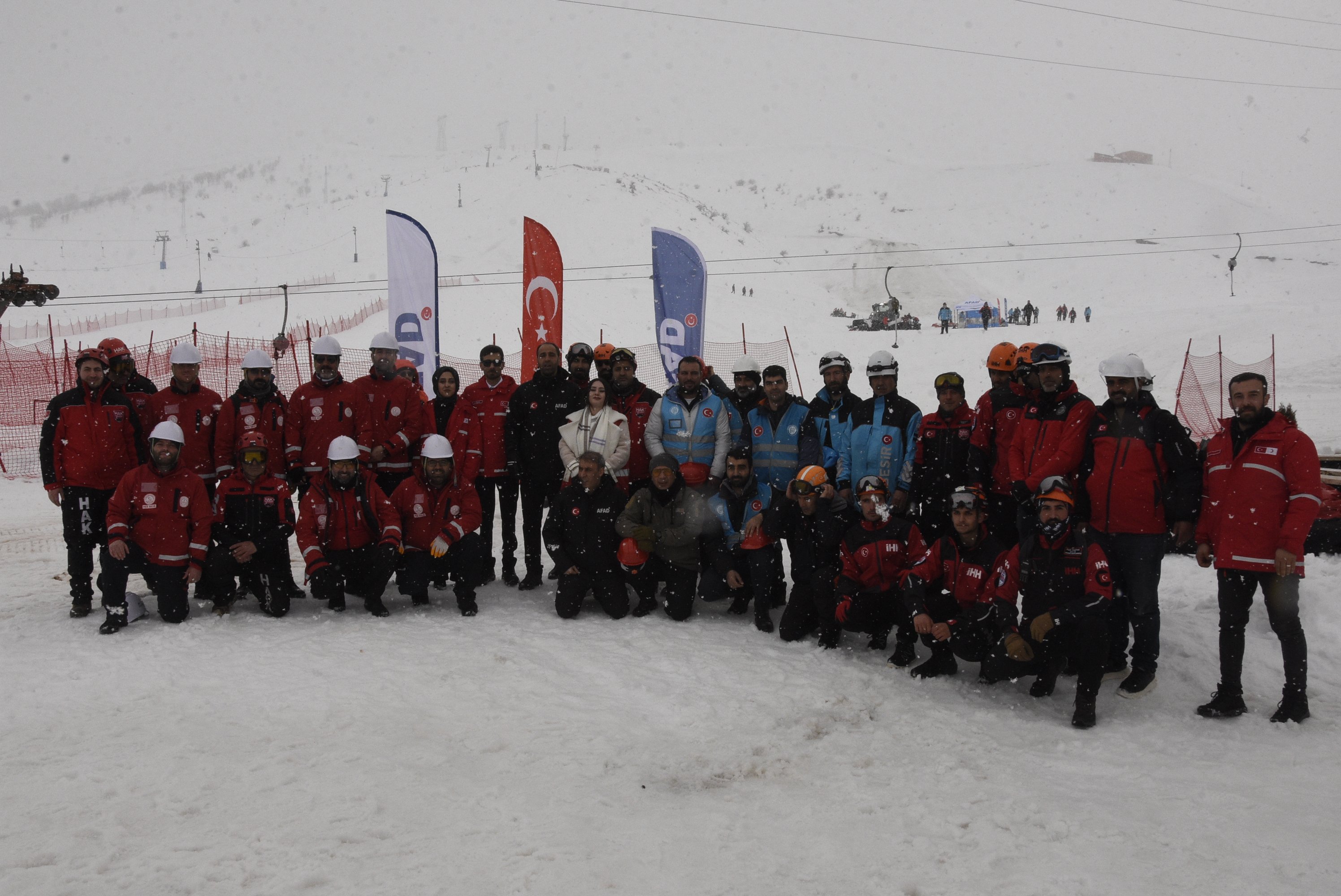 Bitlis Çığ Tatbikatı Ekip Çalışması