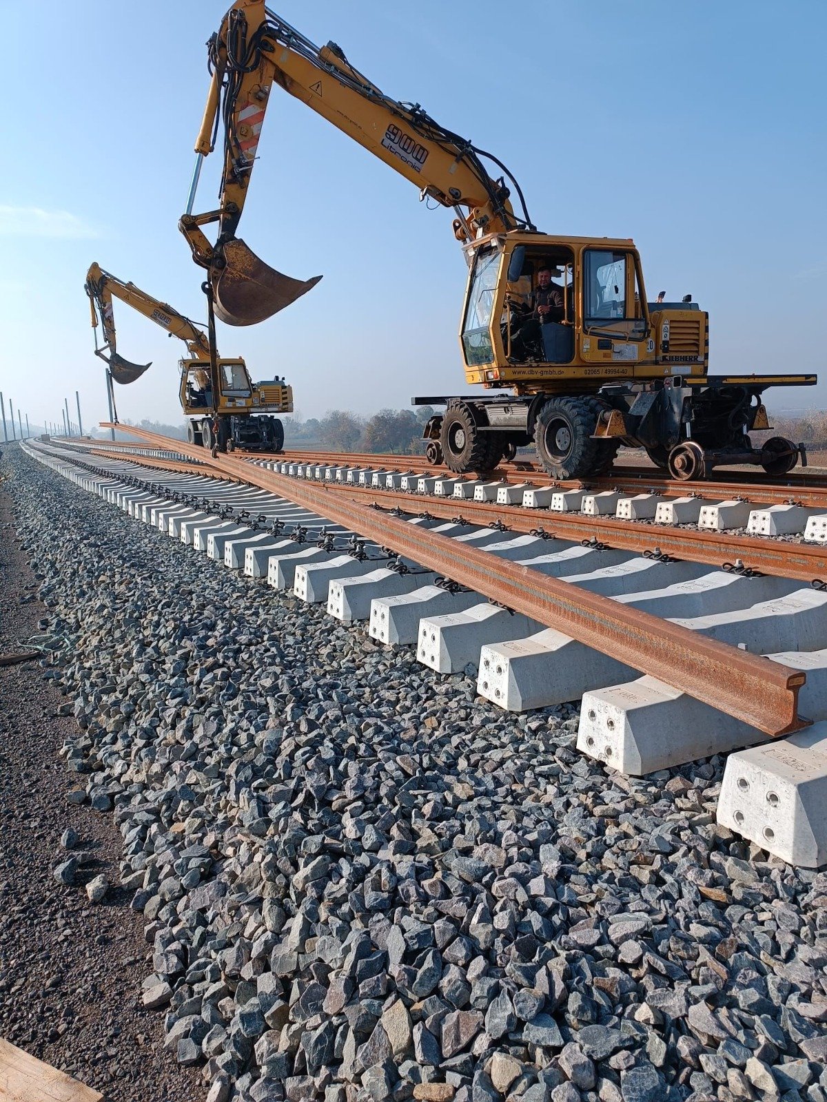 YHT hattı inşaat çalışmaları