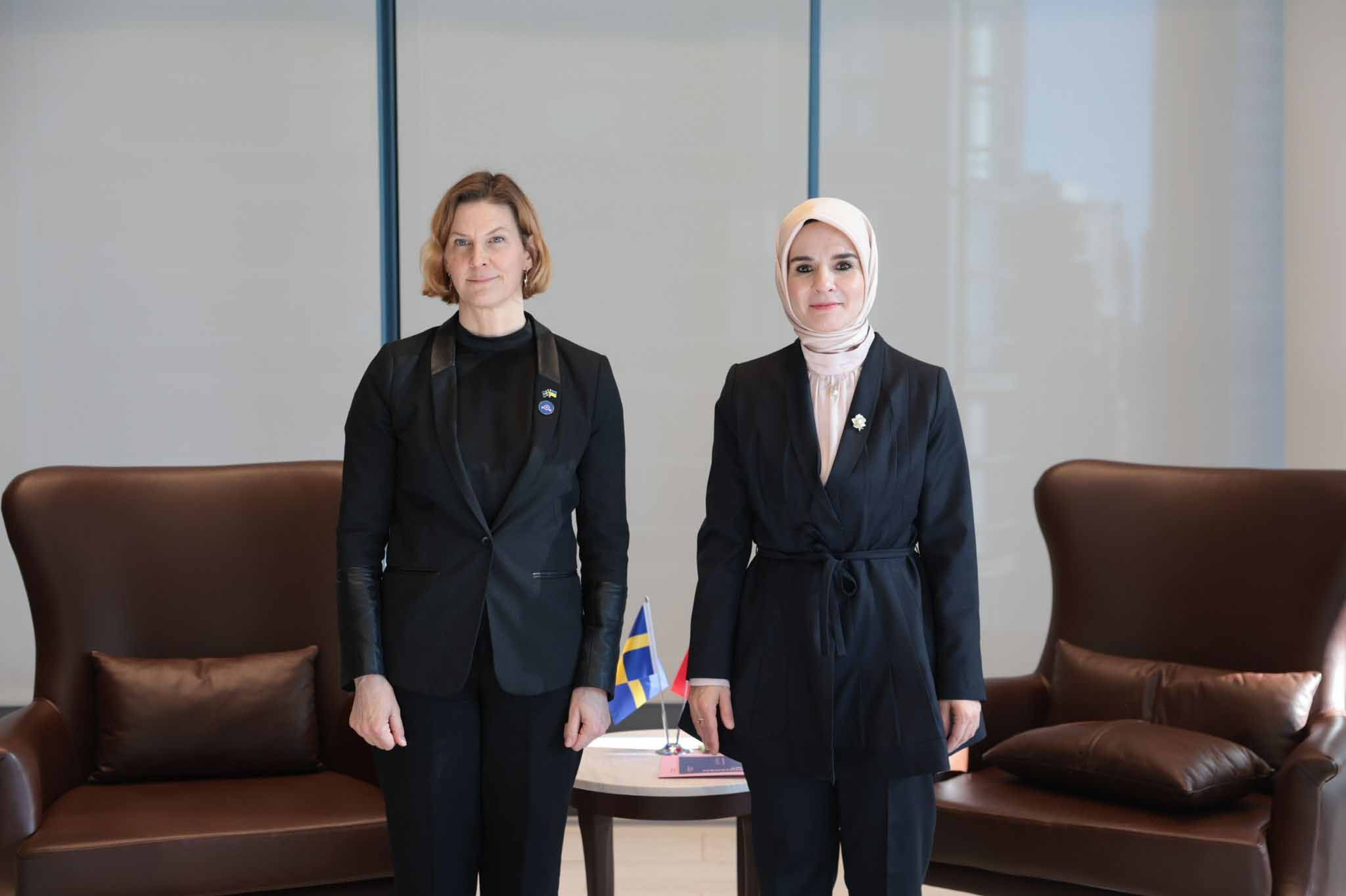 Bakan Göktaş İsveç Bakanı ile görüşme