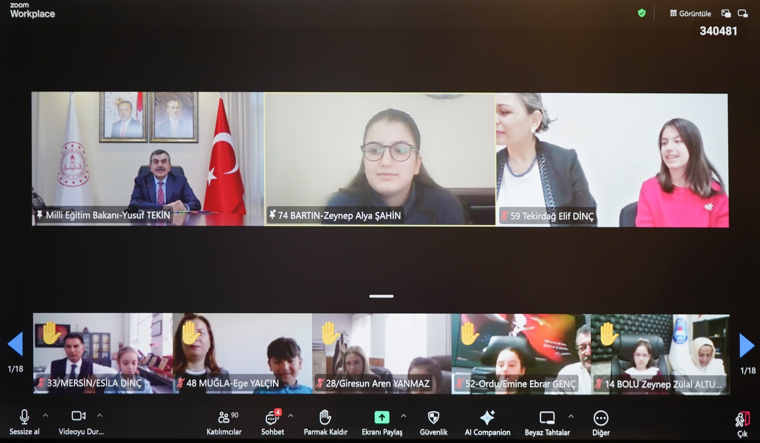 Milli Eğitim Bakanı Yusuf Tekin 23 Nisan Çocuk Bayramı Düzenleme Kurulu