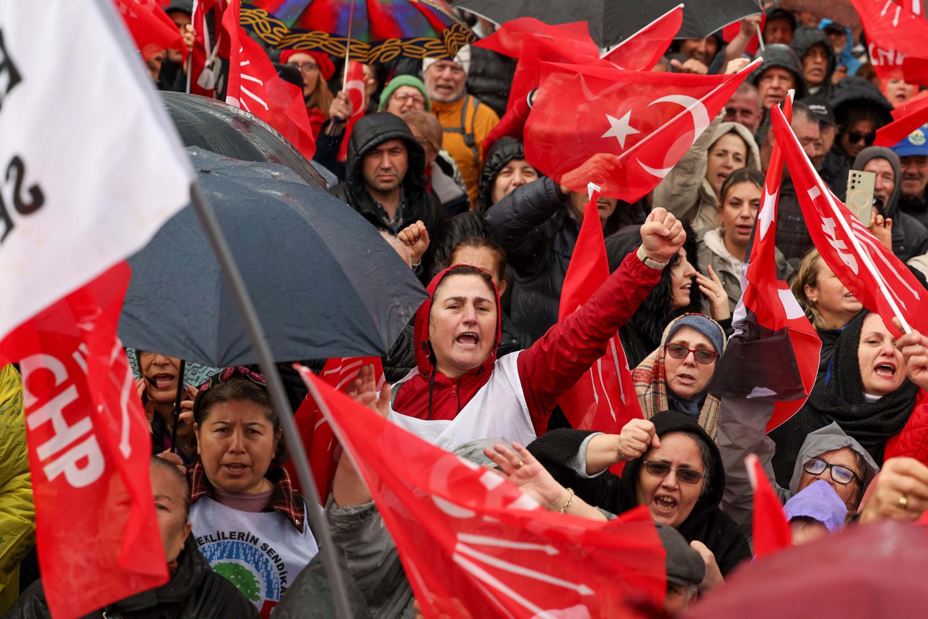 CHP Mitingi Havadan Görünüm