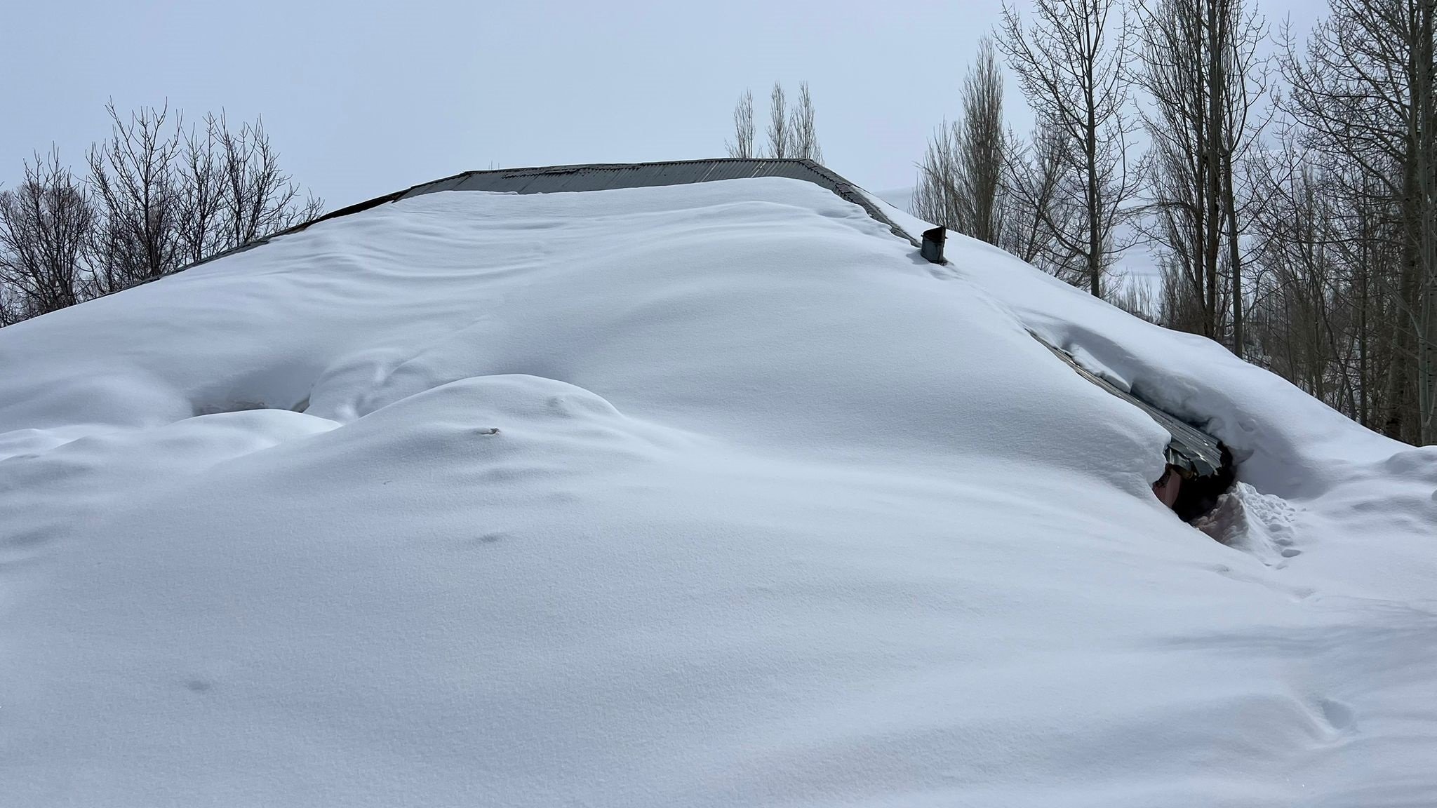 Yüksekova kar yağışı Yeniışık köyü