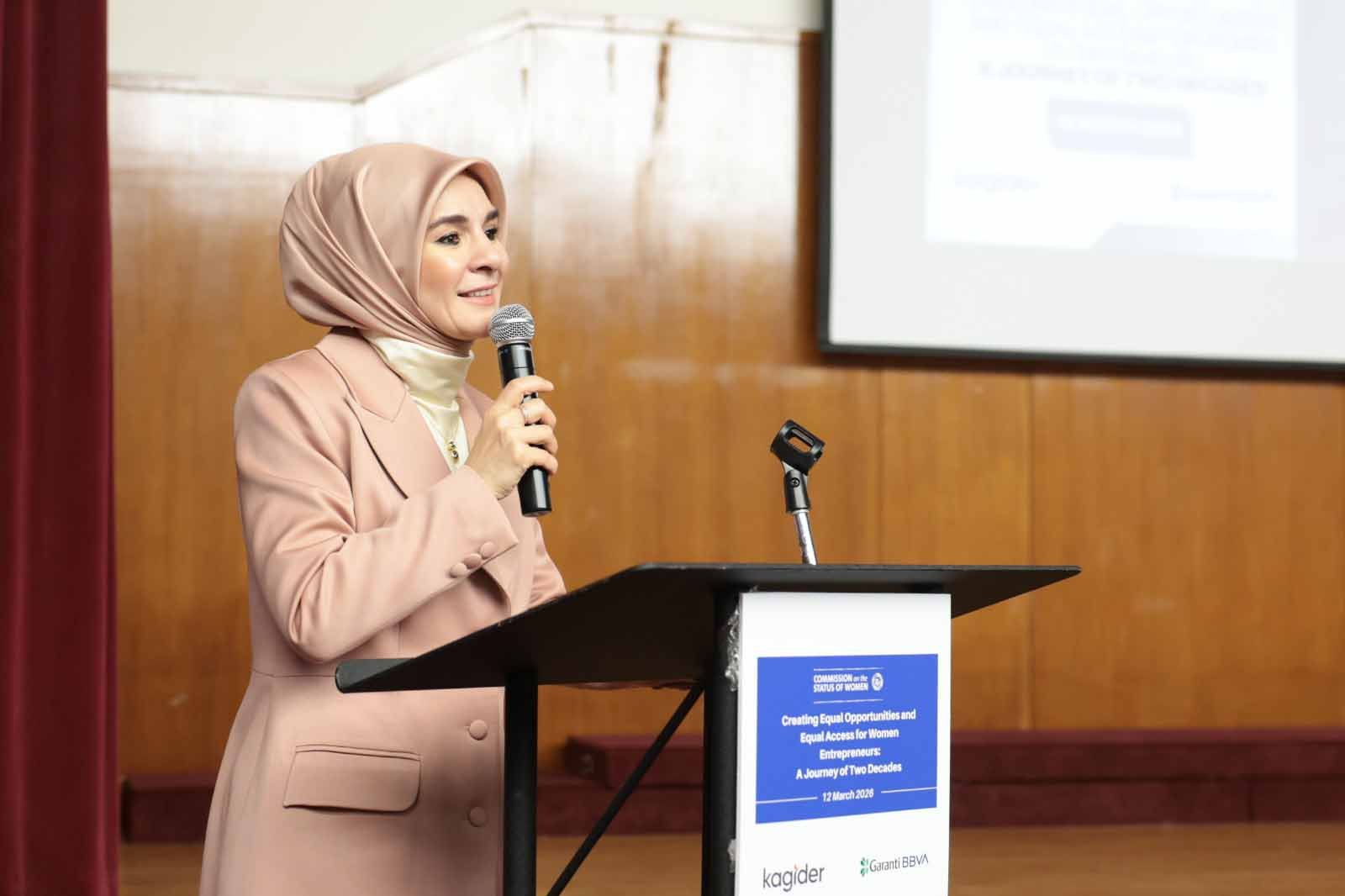 Bakan Göktaş BM toplantı salonunda