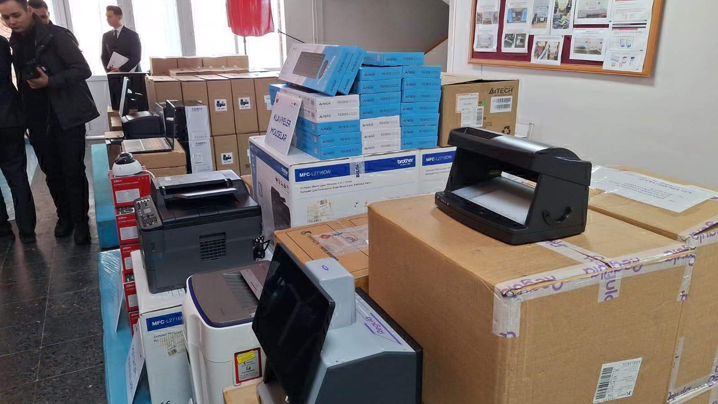 Dereköy Sınır Kapısı elektronik ekipman teslim töreni