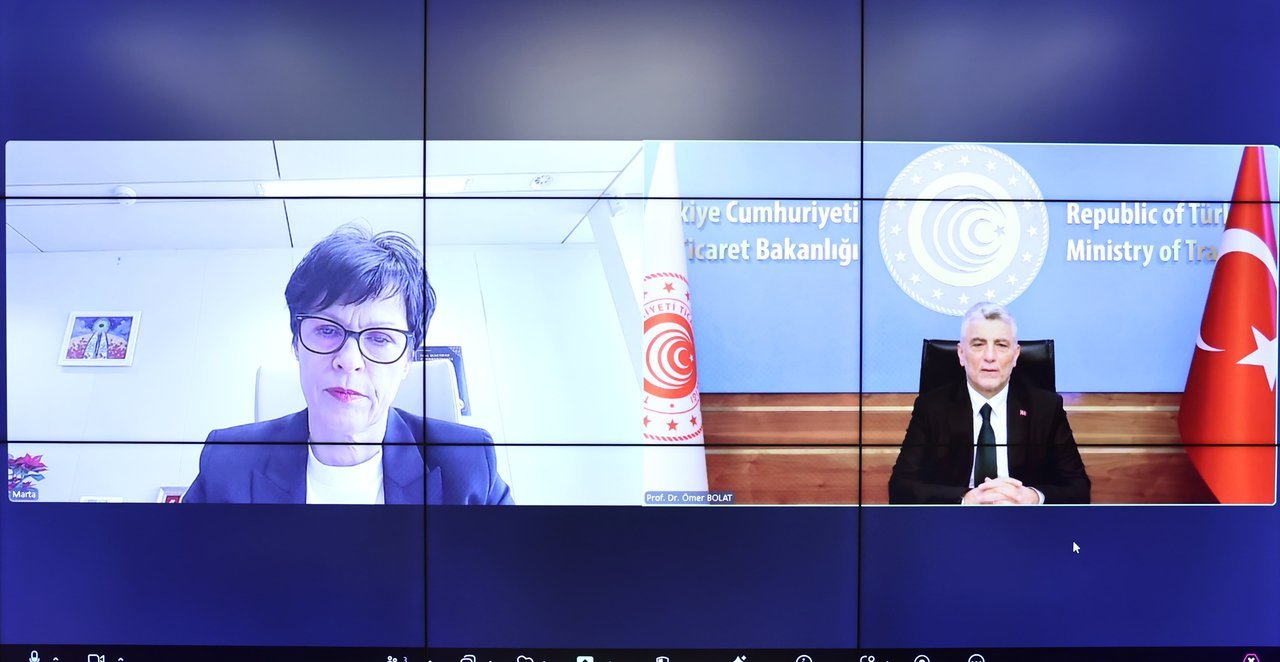 Ticaret Bakanı Ömer Bolat AB Görüşmesi
