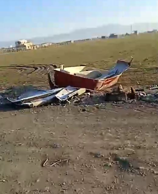 İsrail füzesiyle vurulan TIR görüntüsü