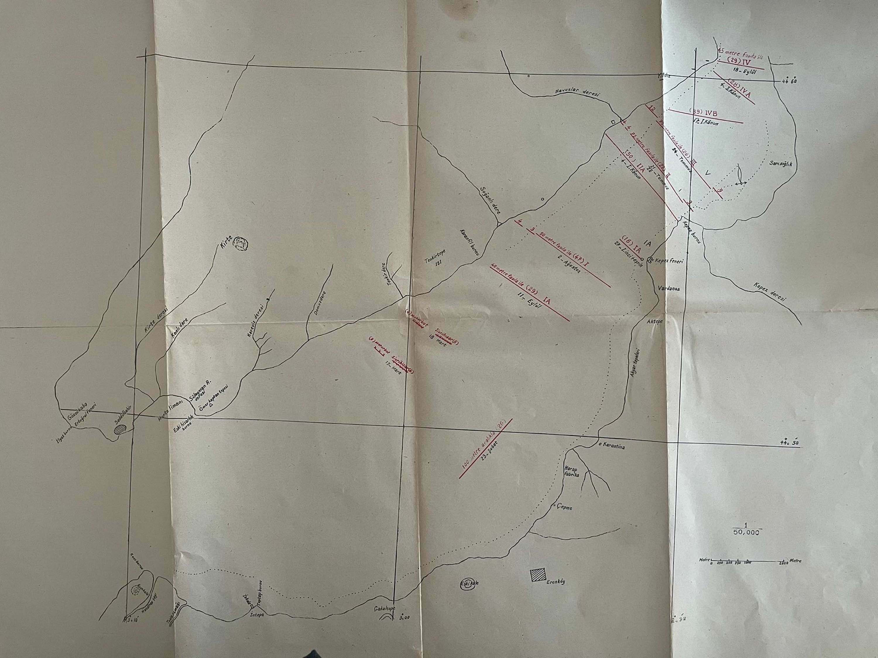 Tarihi Mayın Dökme Haritası