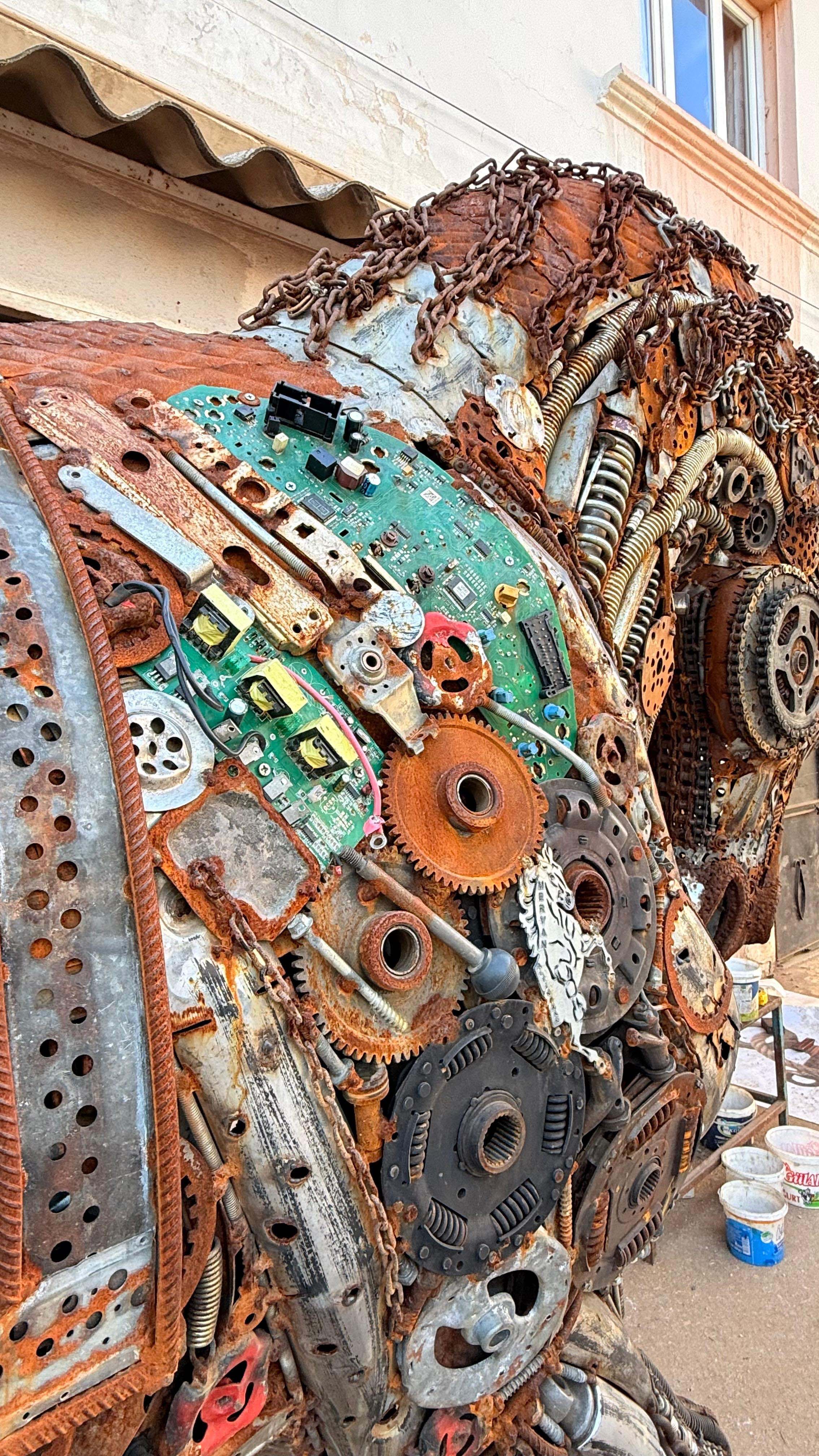 Metal Atıklardan Bukefalos Heykeli