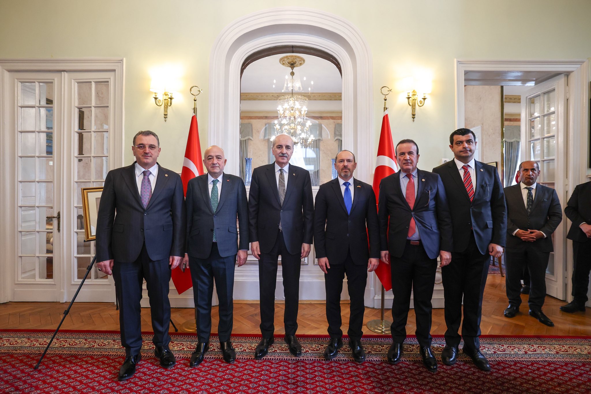 TBMM Başkanı Numan Kurtulmuş Bükreş Büyükelçiliği ziyareti